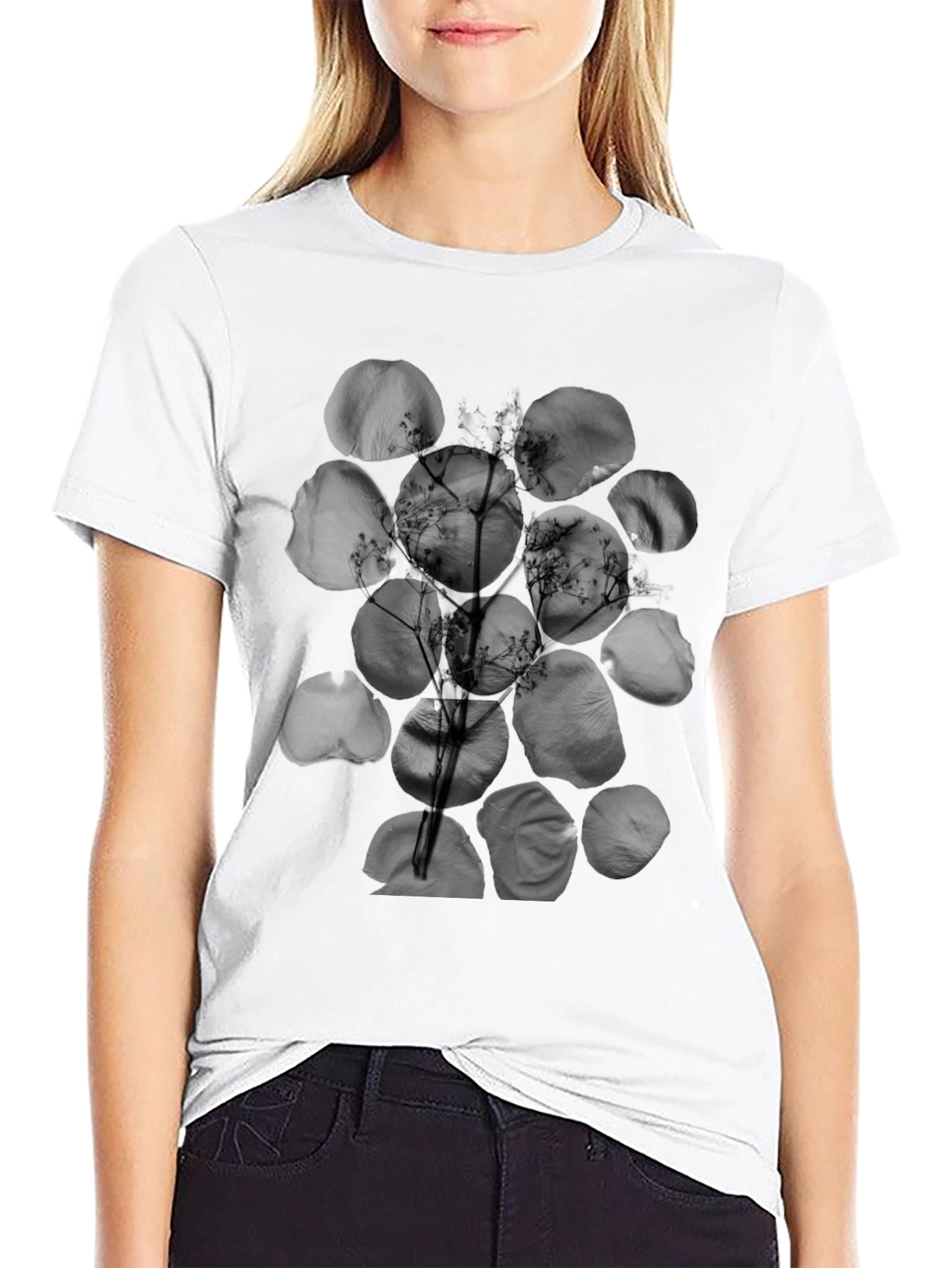 Abstract Black Graphic Tee - Modern Casual Style