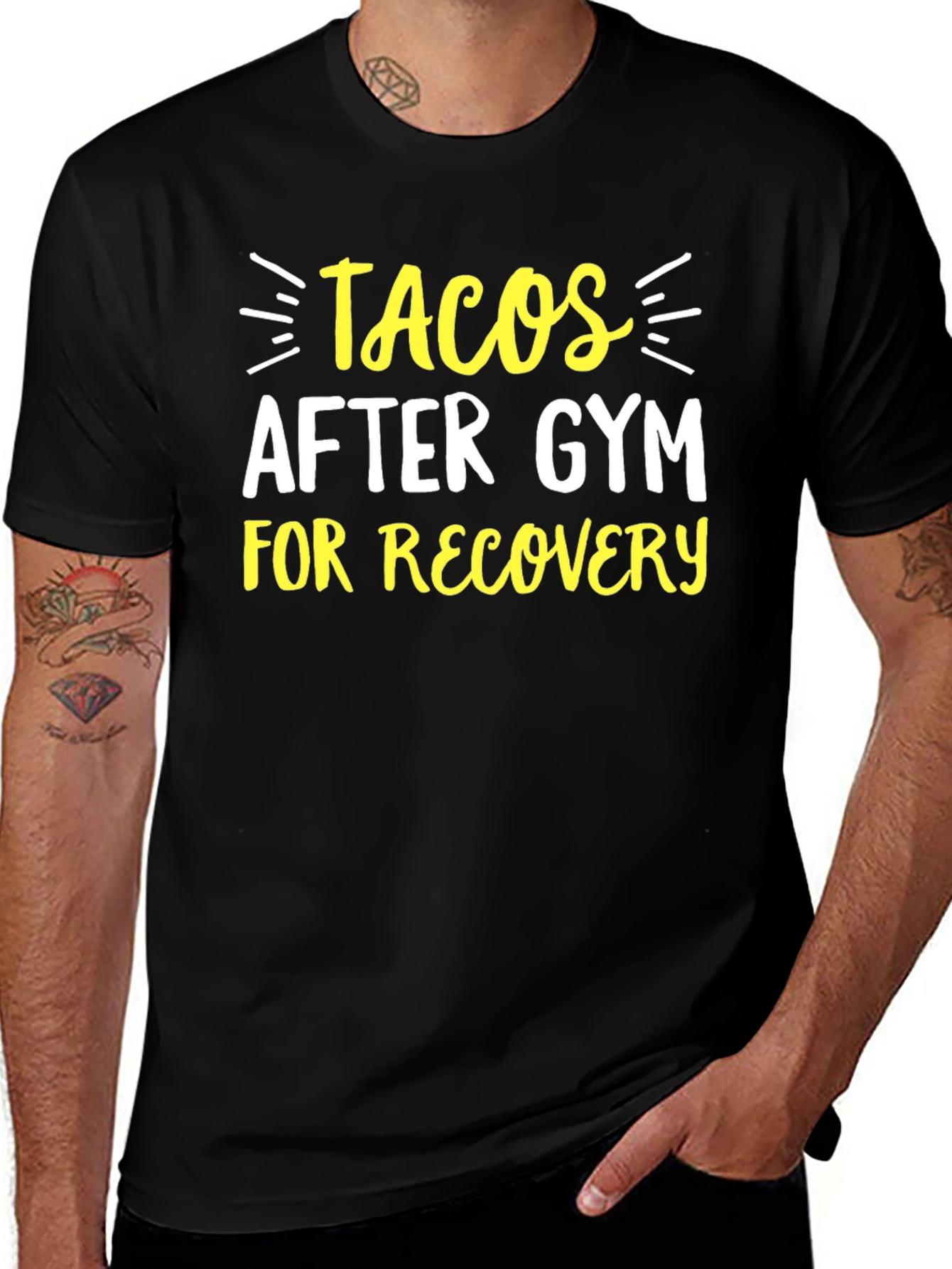 Tacos After Gym T-Shirt - Recovery Mode Apparel