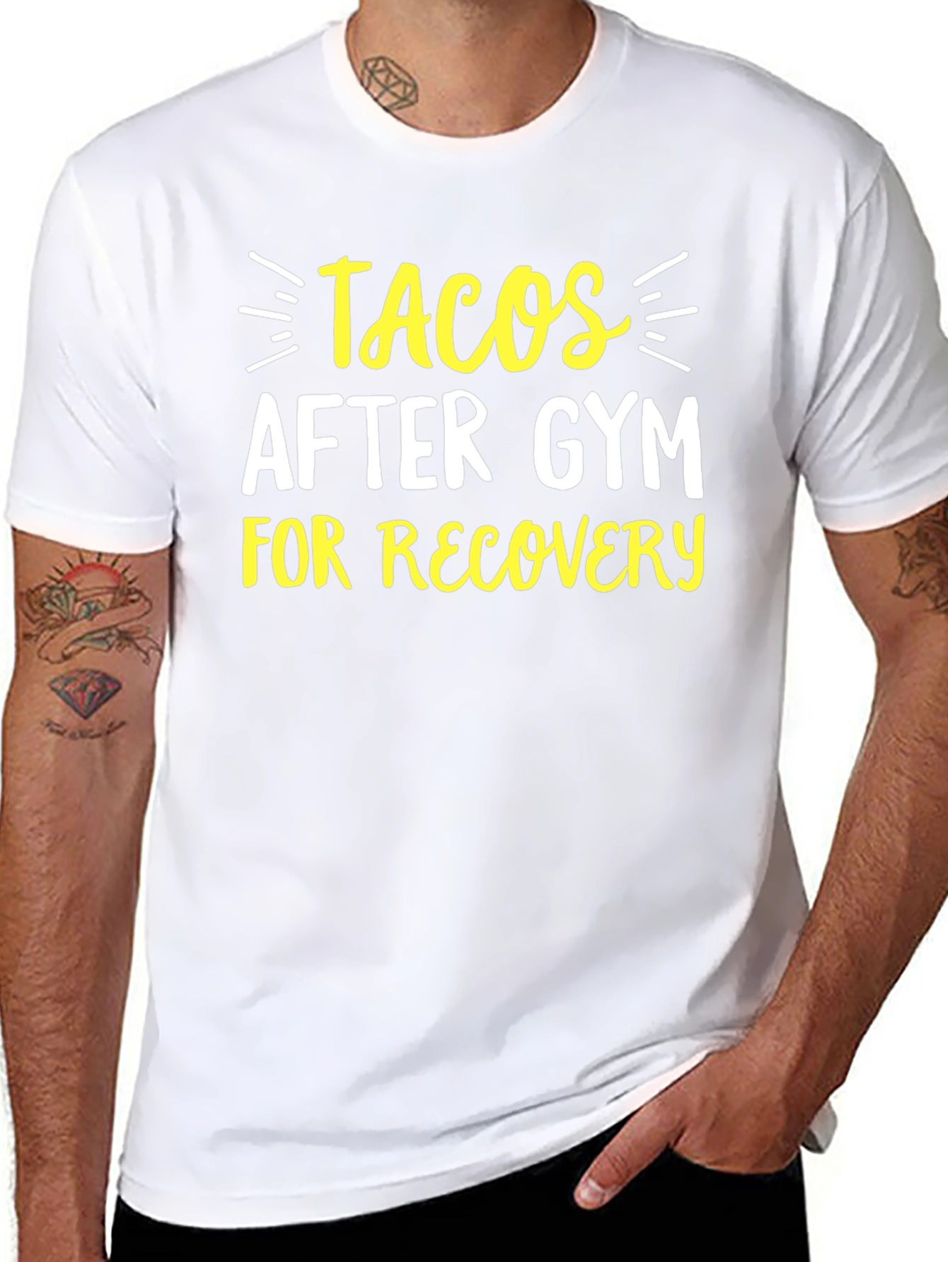 Tacos After Gym T-Shirt - Recovery Mode Apparel