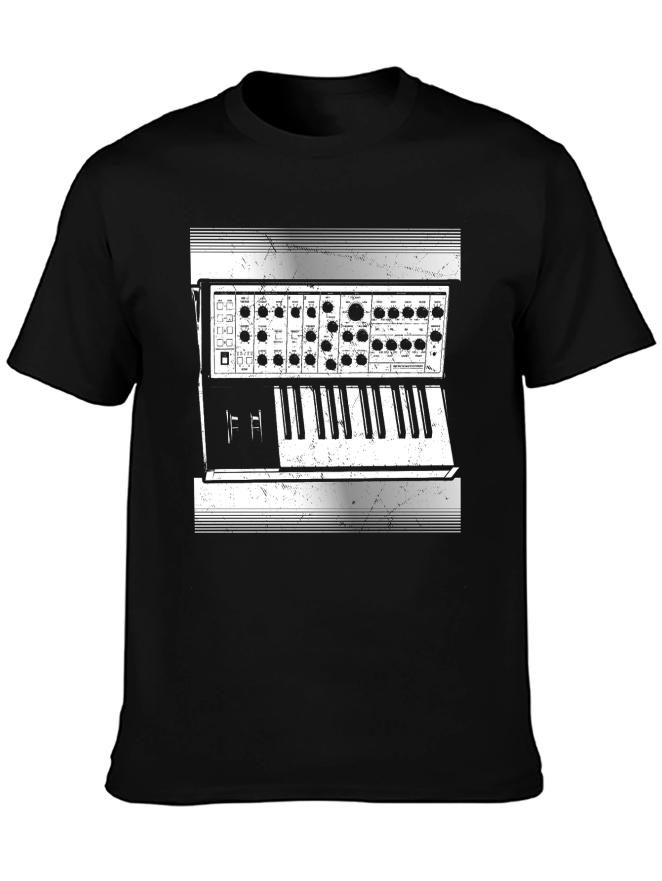 Synthesizer Graphic Tee - Music Lover Gift