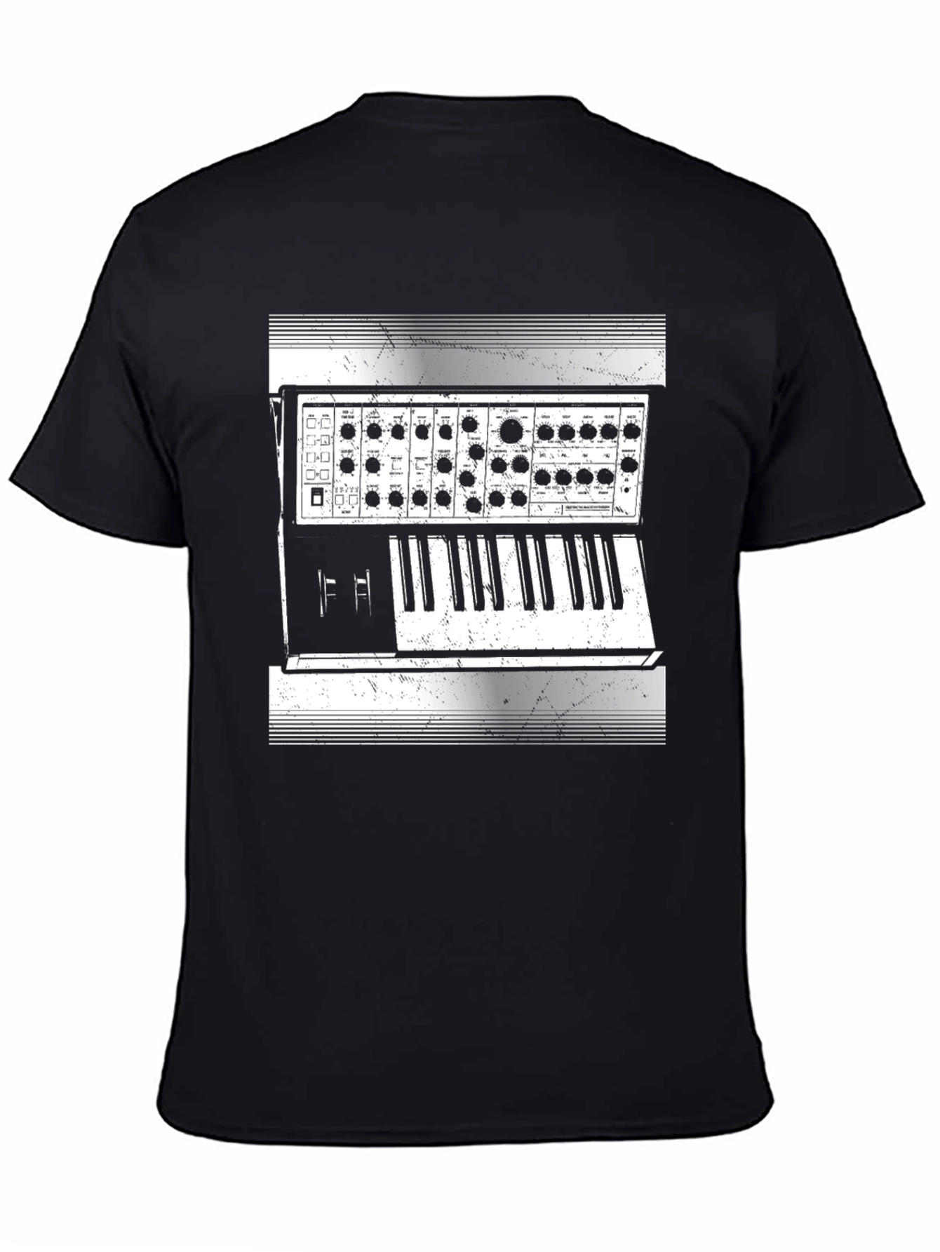 Synthesizer Graphic Tee - Music Lover Gift