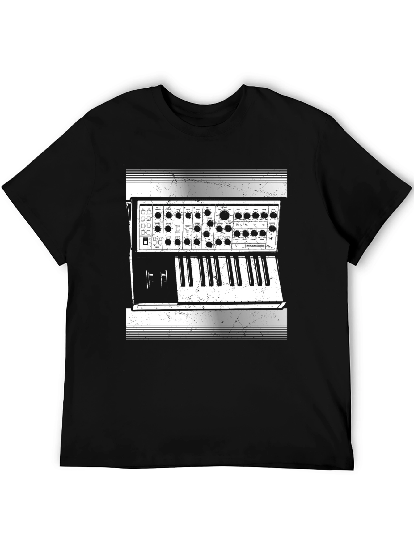 Synthesizer Graphic Tee - Music Lover Gift