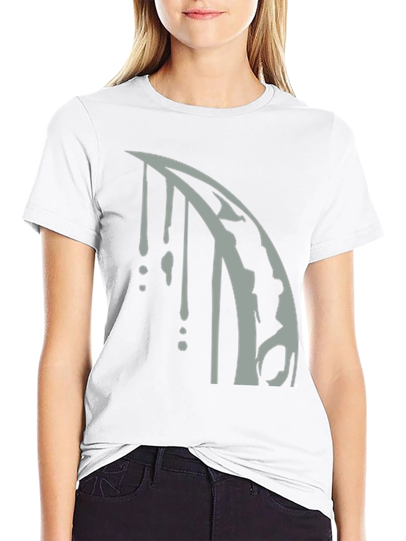 Abstract Drip Graphic Tee - Modern Streetwear