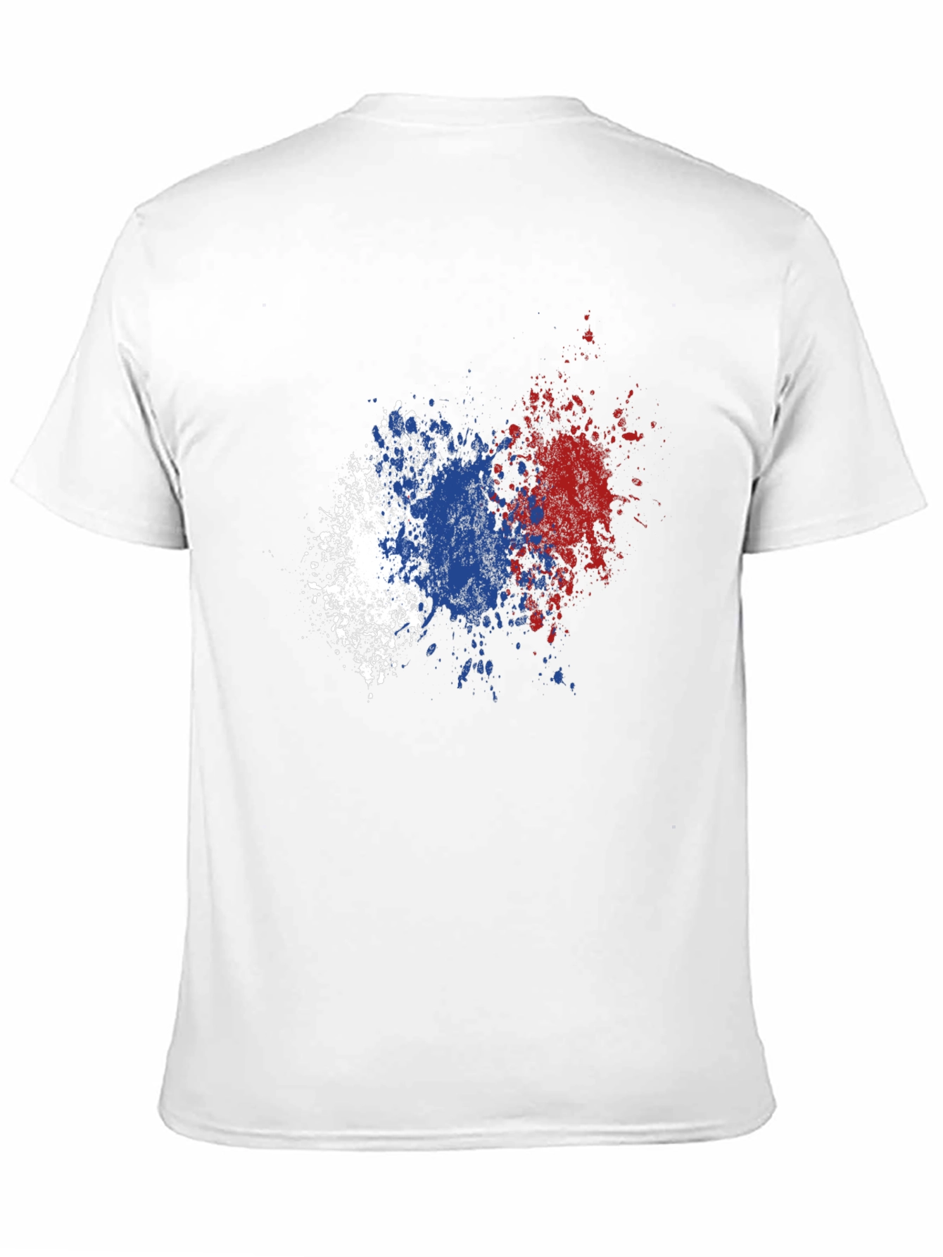 Abstract Flag Splatter Graphic T-Shirt