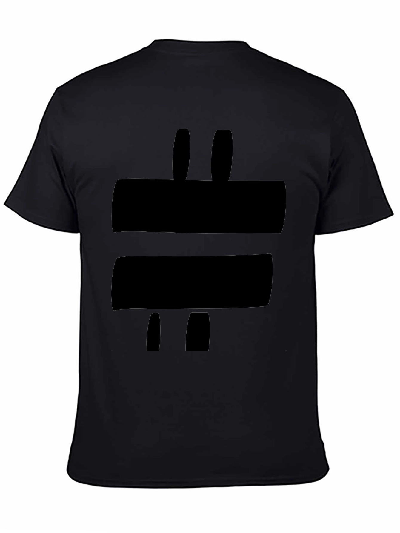Abstract Graphic Black Tee - Modern Style
