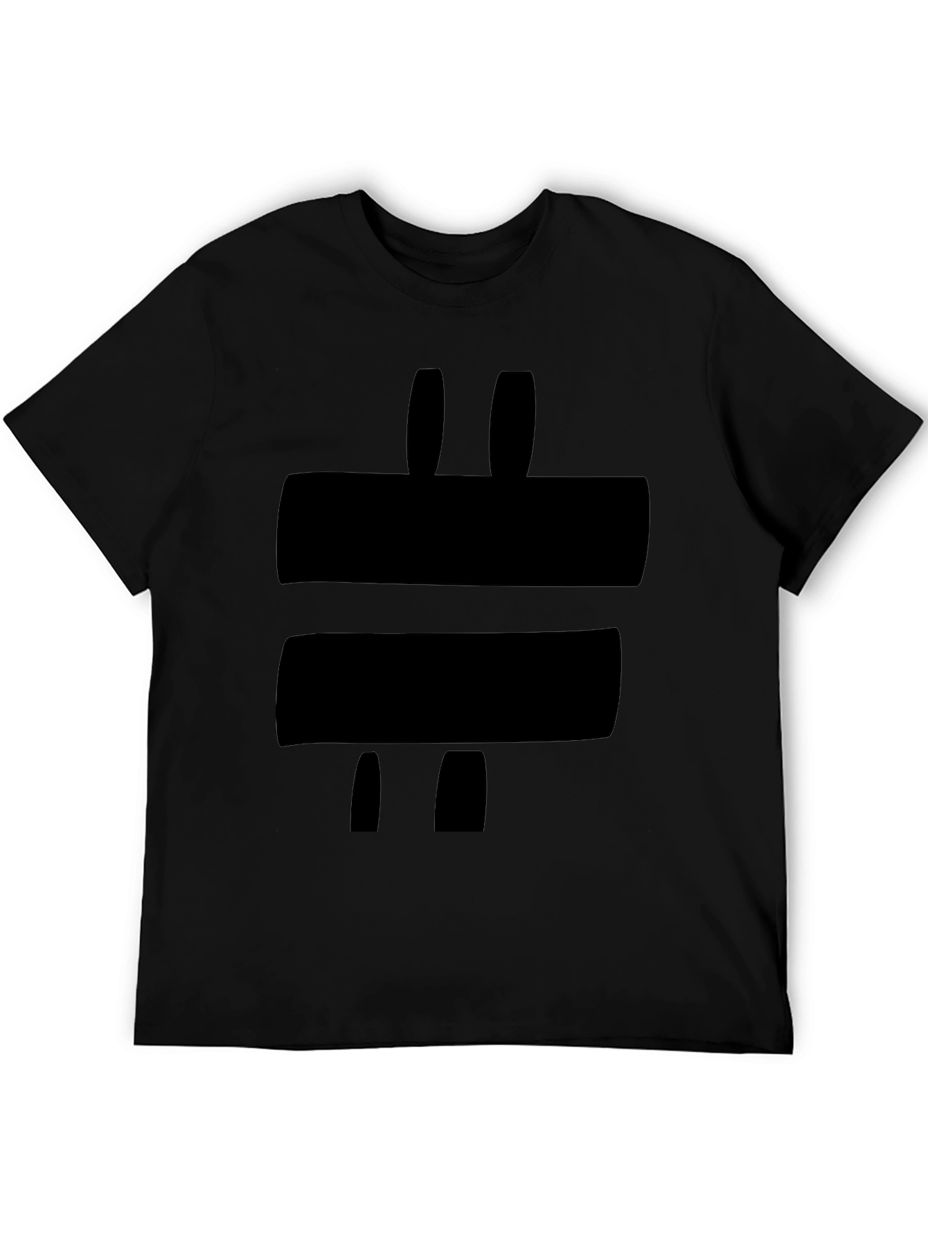 Abstract Graphic Black Tee - Modern Style