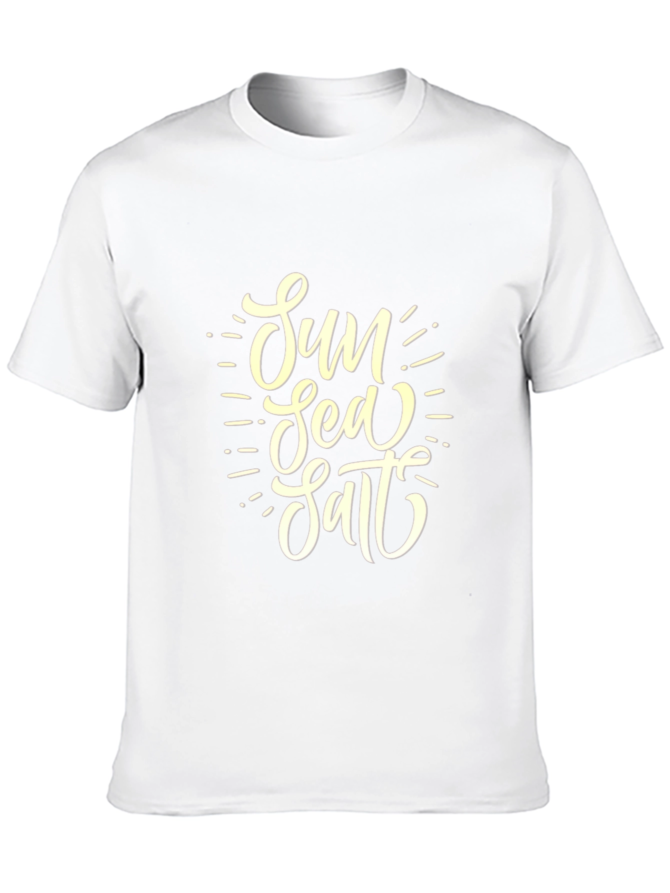 Sun Sea Salt Graphic Tee - Black Cotton T-Shirt