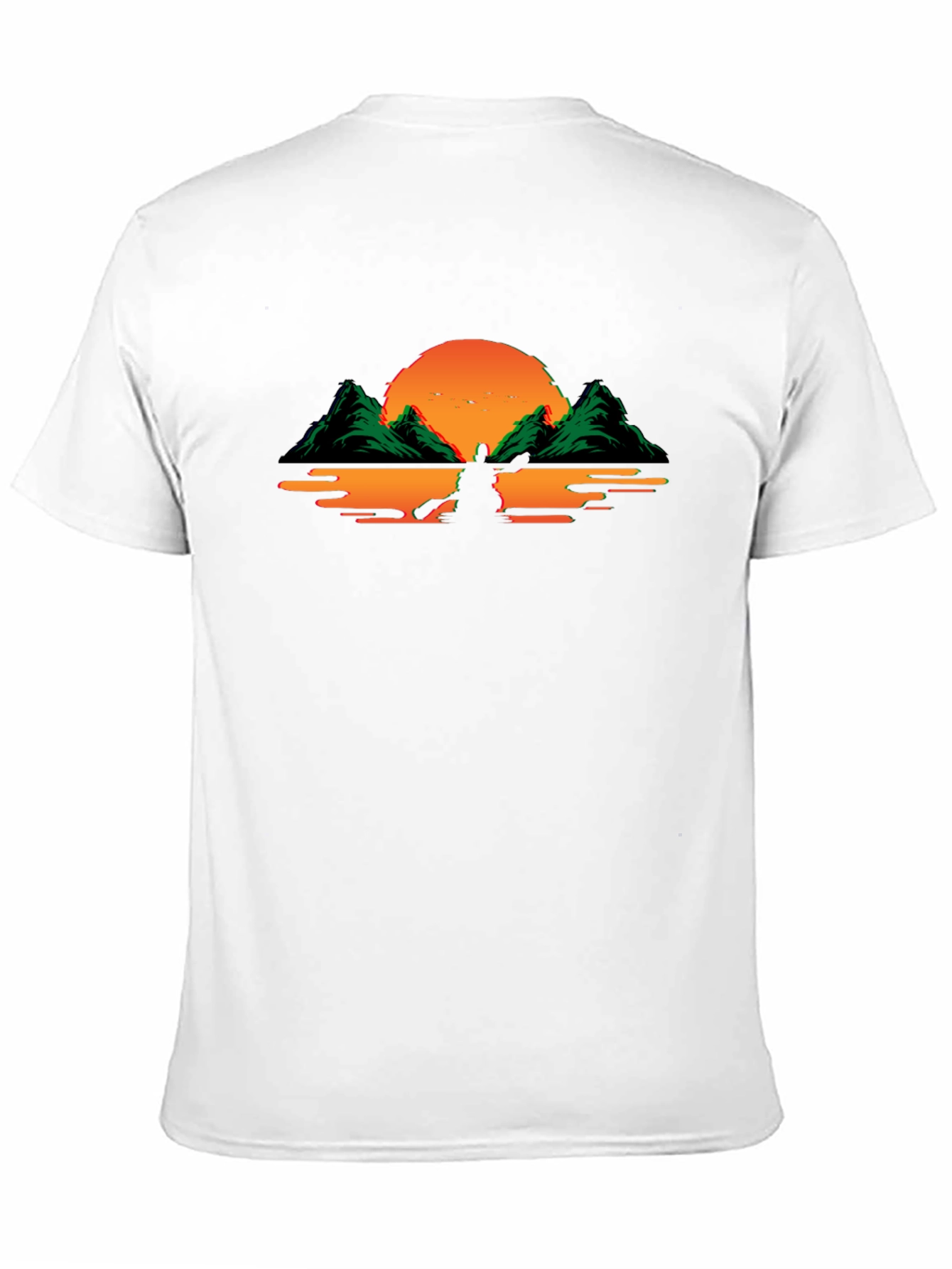 Sunset Kayak Graphic Tee - Black T-Shirt