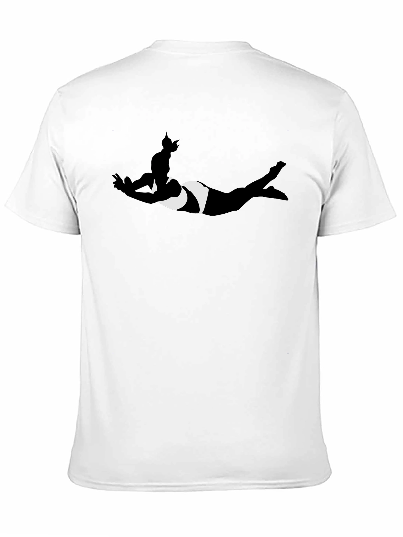 Swimmer Silhouette Black T-Shirt