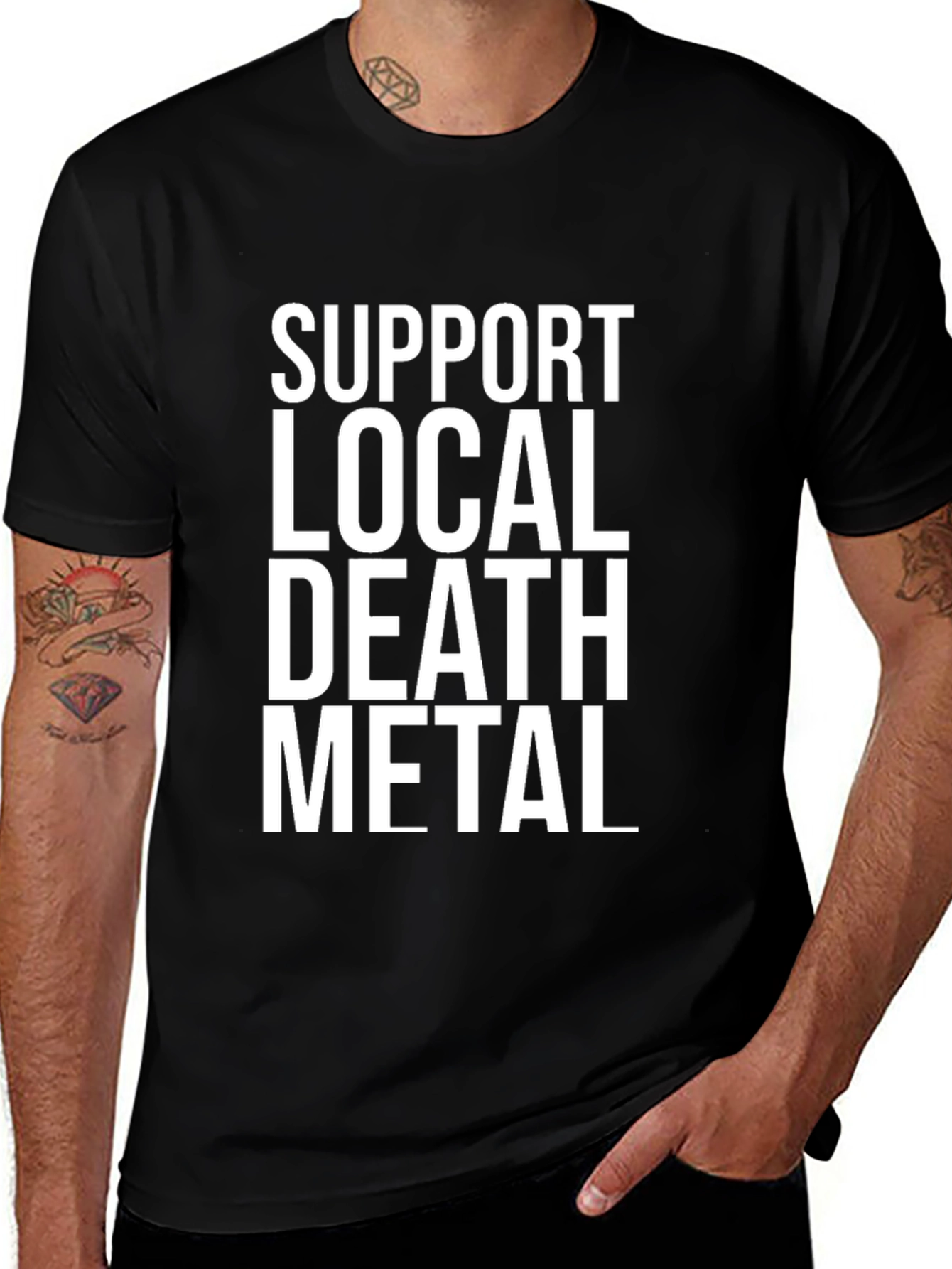 Support Local Death Metal T-Shirt - Black