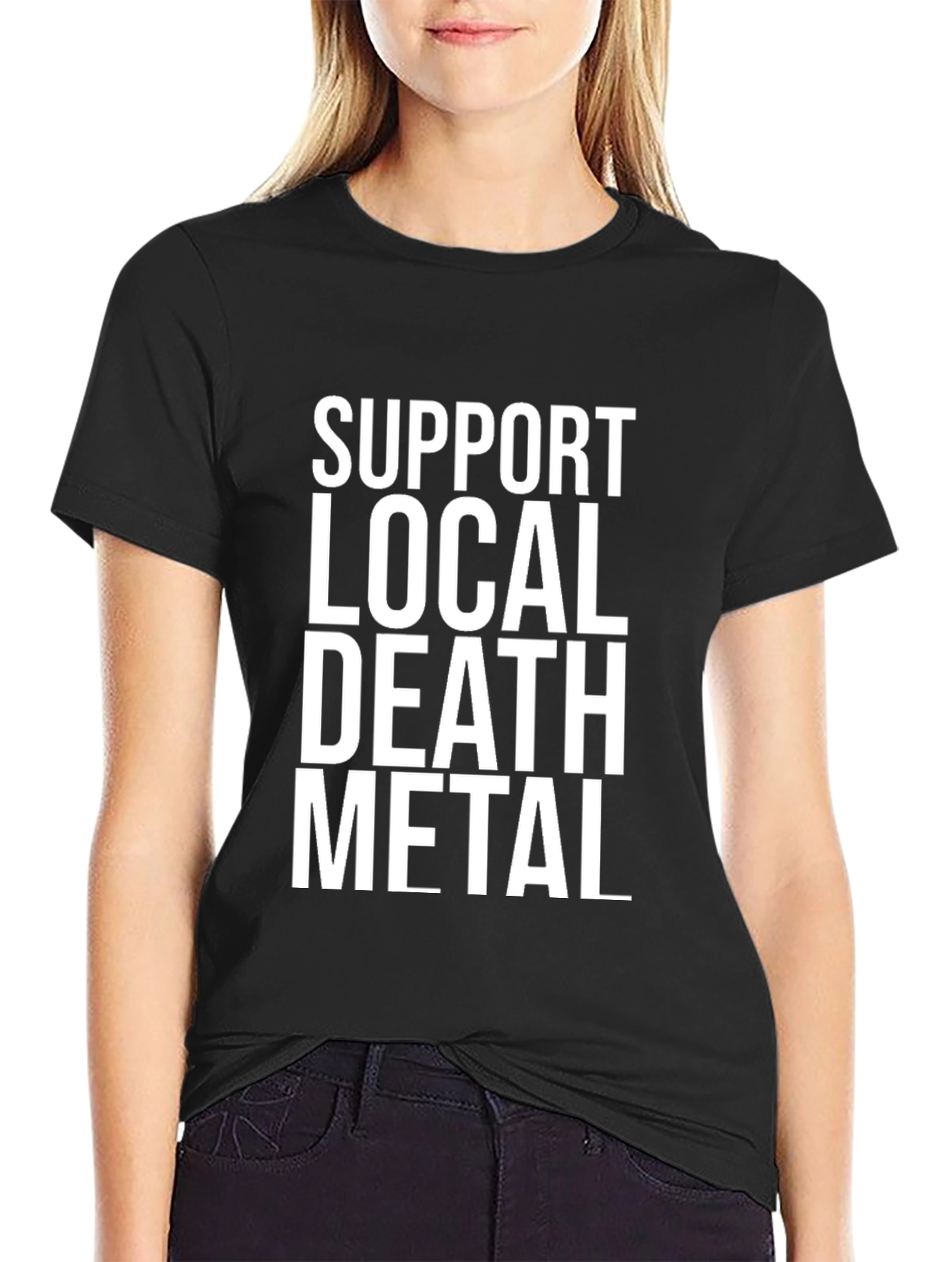 Support Local Death Metal T-Shirt - Black