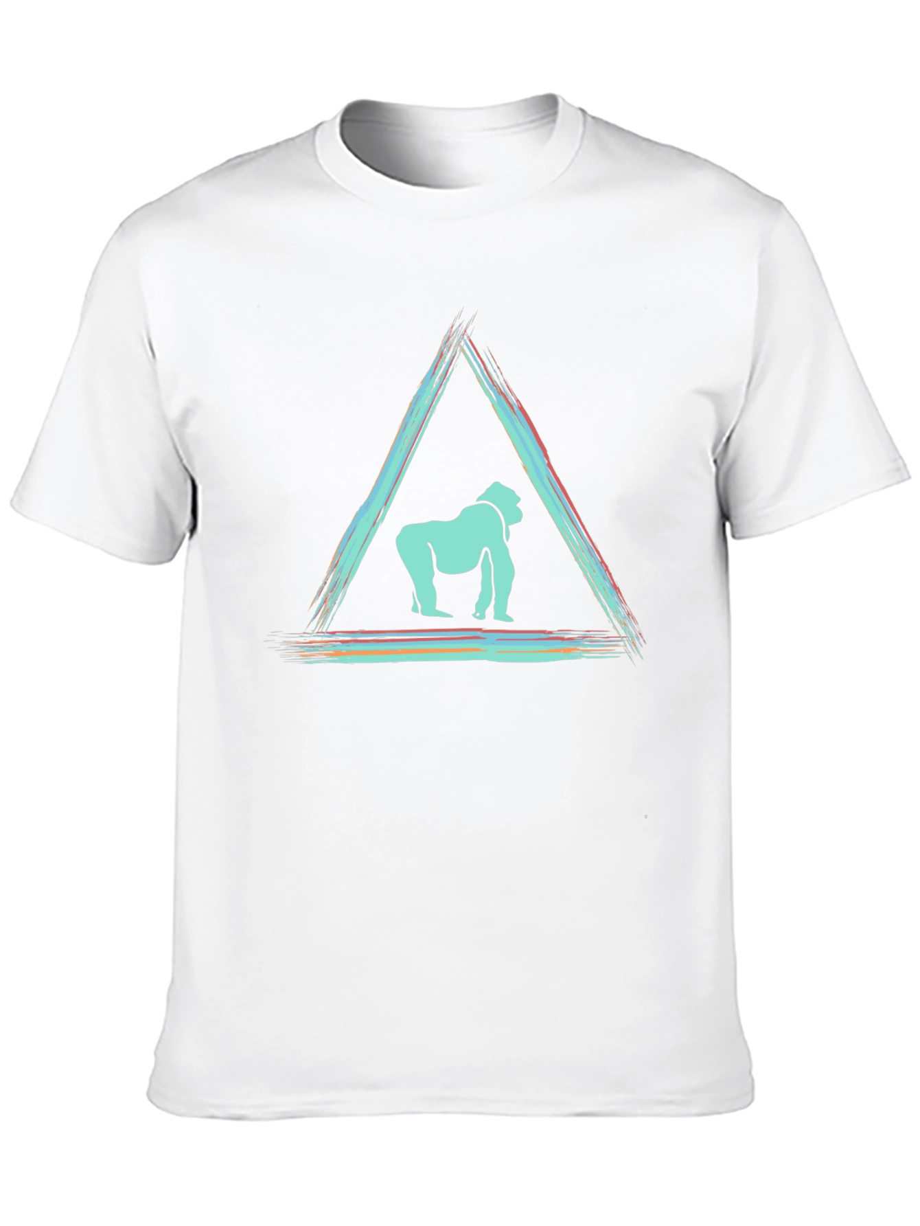 Abstract Gorilla Graphic Tee - Modern Design T-Shirt