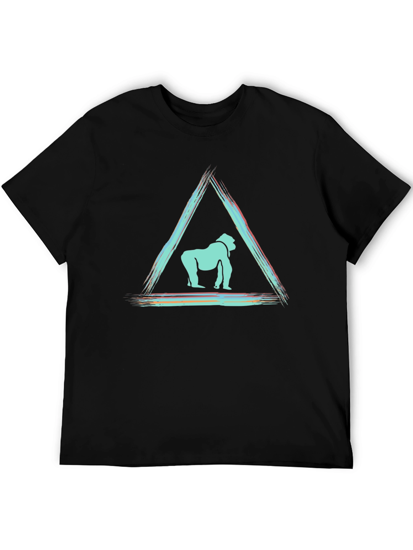 Abstract Gorilla Graphic Tee - Modern Design T-Shirt