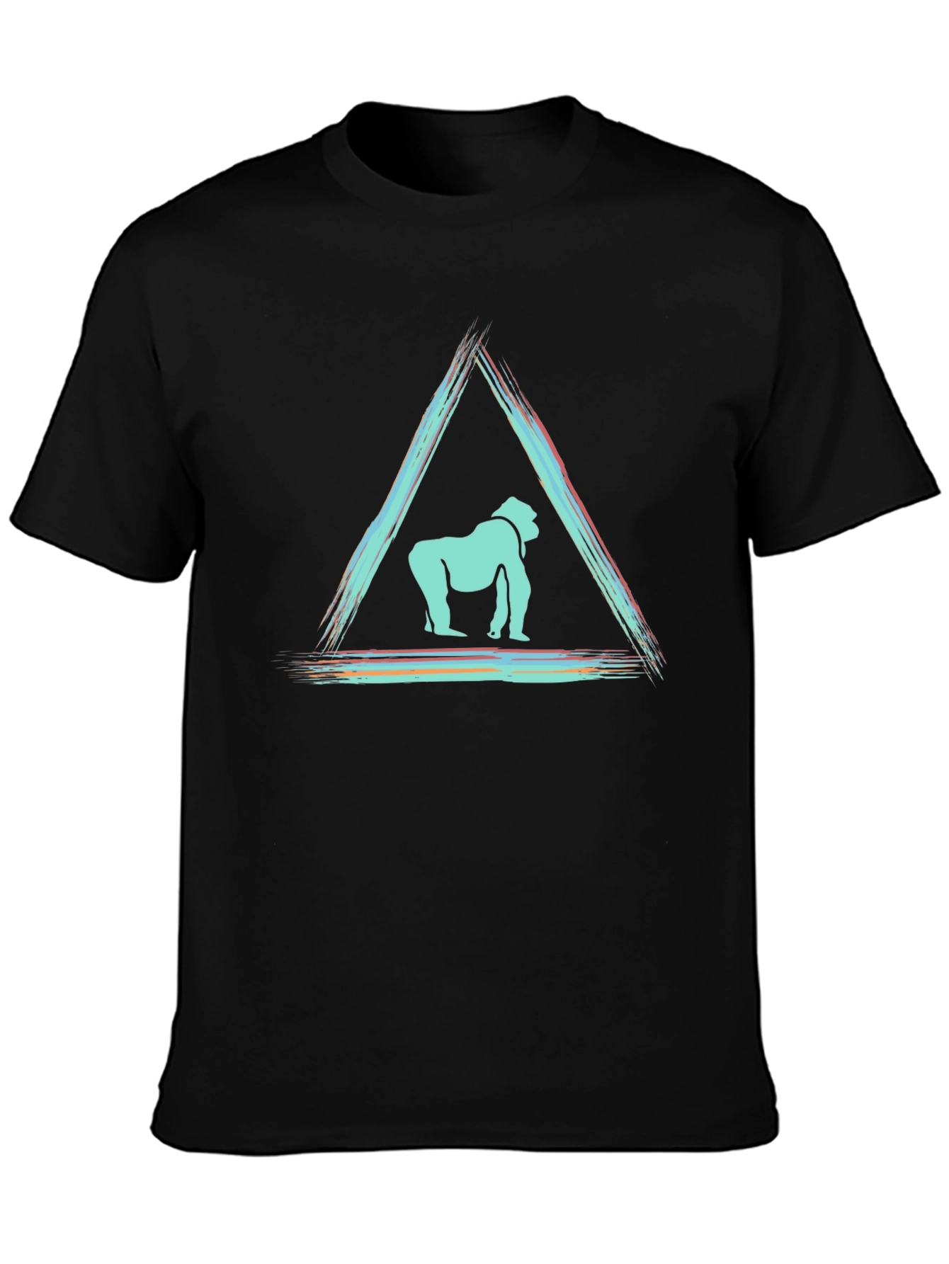 Abstract Gorilla Graphic Tee - Modern Design T-Shirt