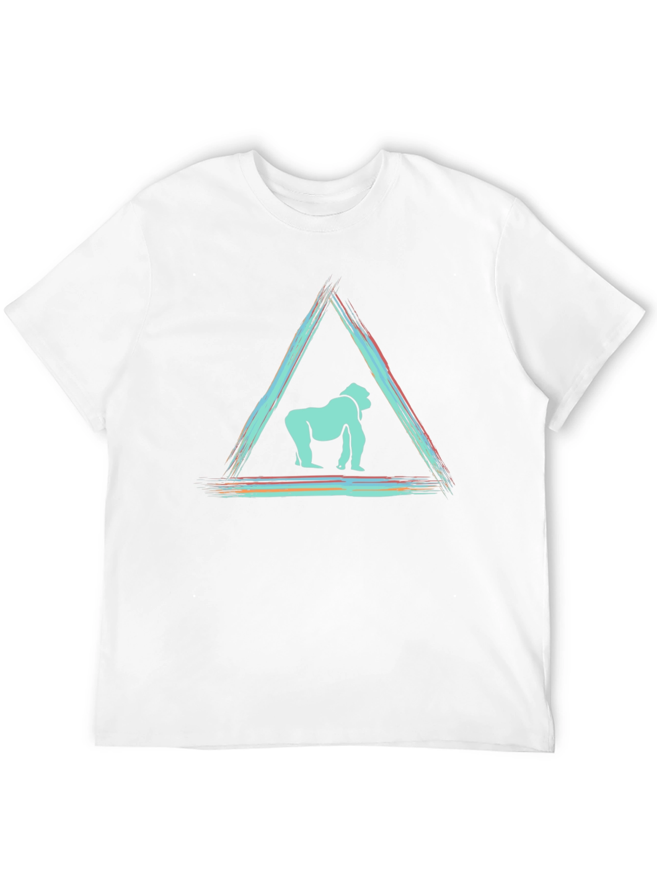 Abstract Gorilla Graphic Tee - Modern Design T-Shirt