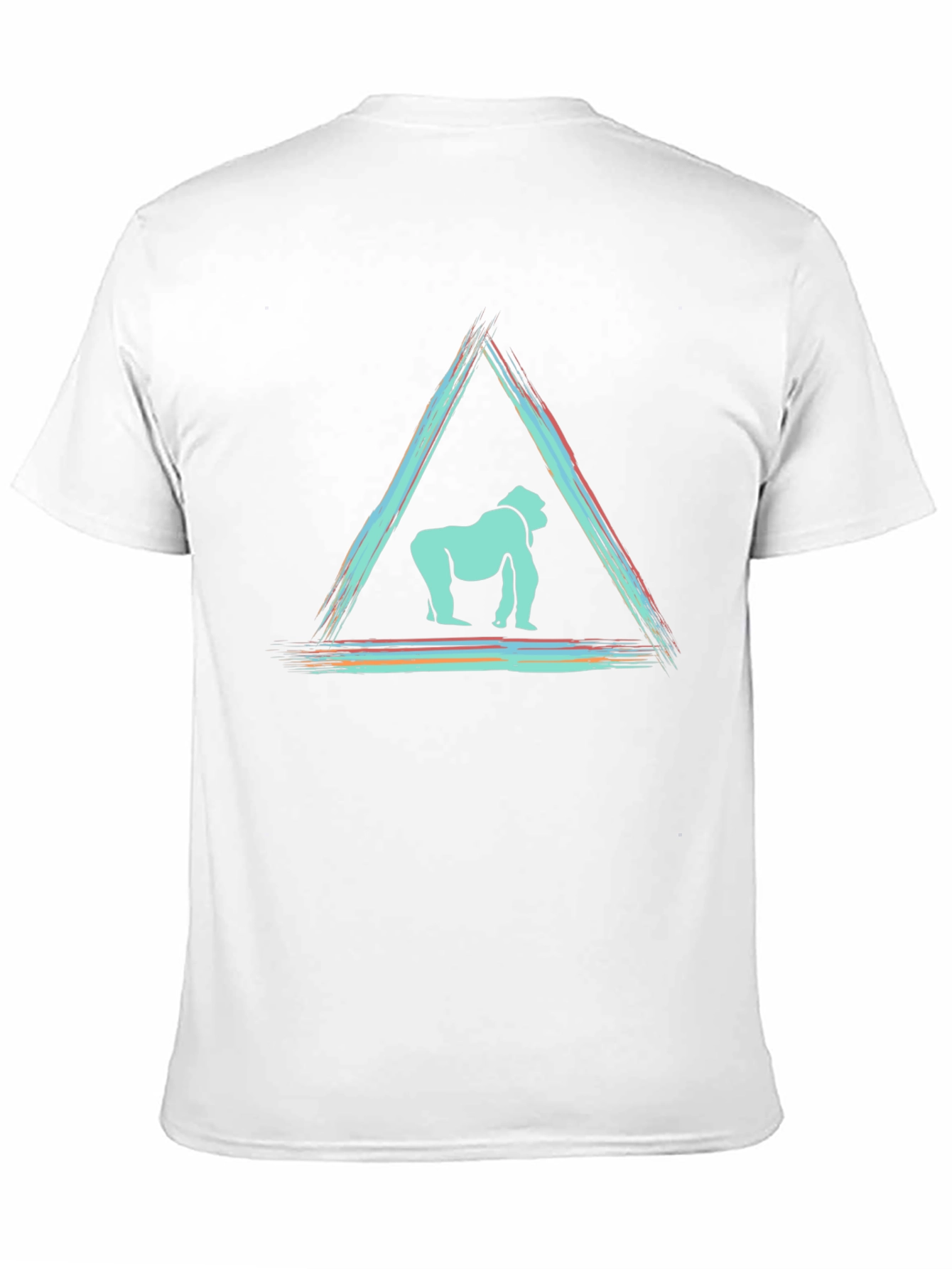 Abstract Gorilla Graphic Tee - Modern Design T-Shirt