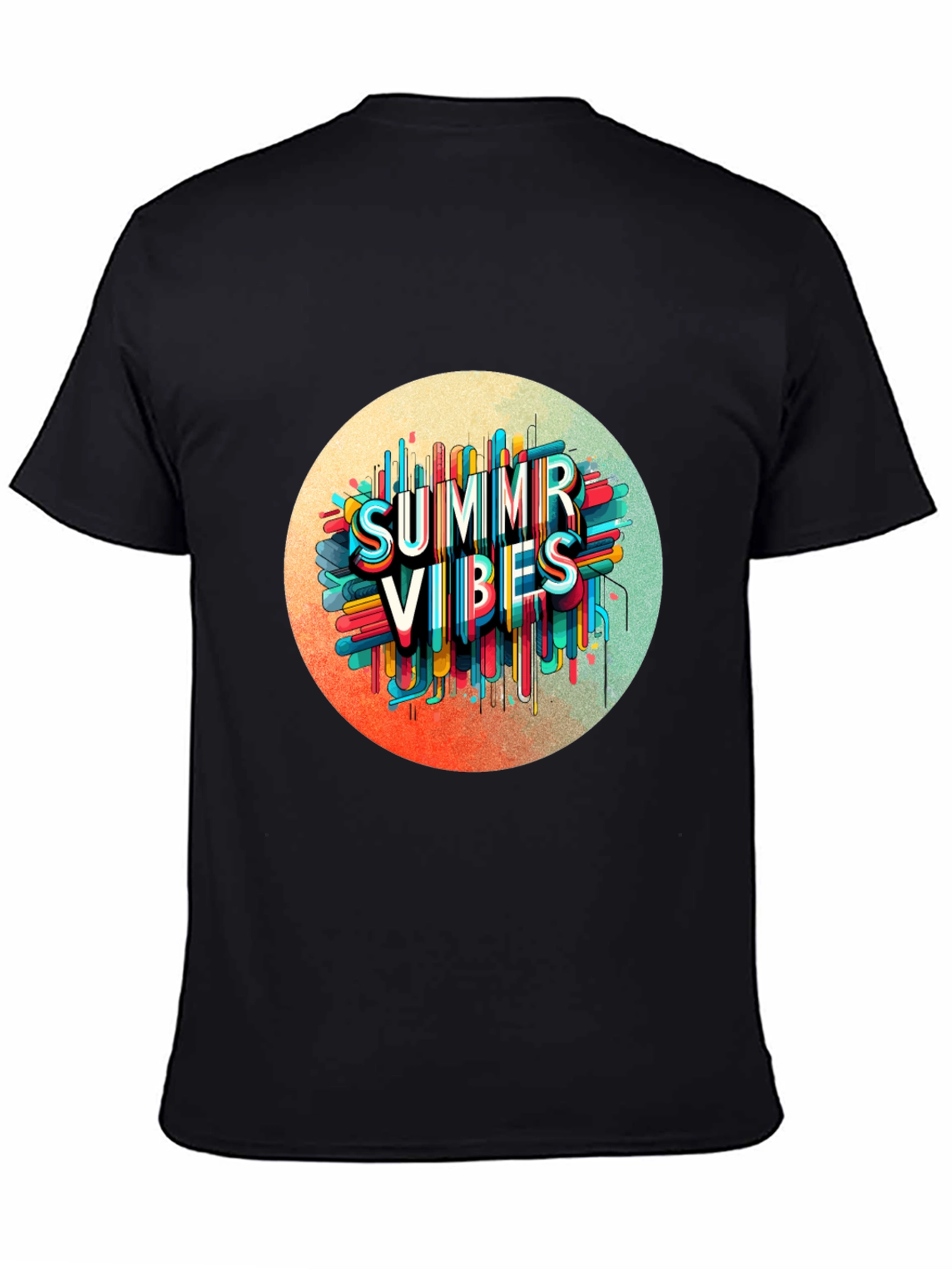 Summer Vibes Graphic Tee - Trendy Black T-Shirt