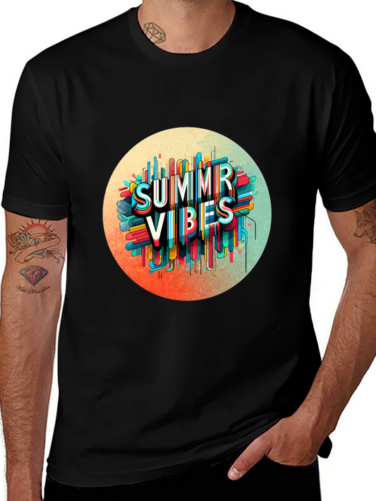 Summer Vibes Graphic Tee - Trendy Black T-Shirt