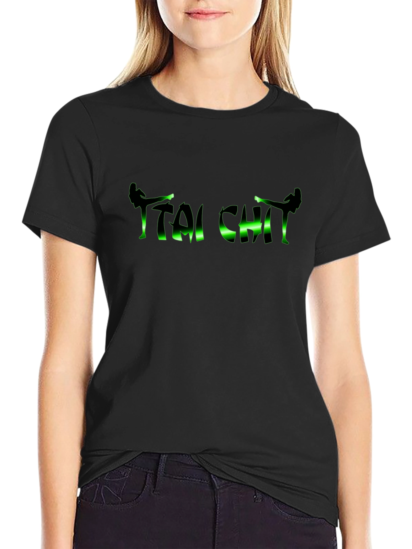 Tai Chi Green Design T-Shirt