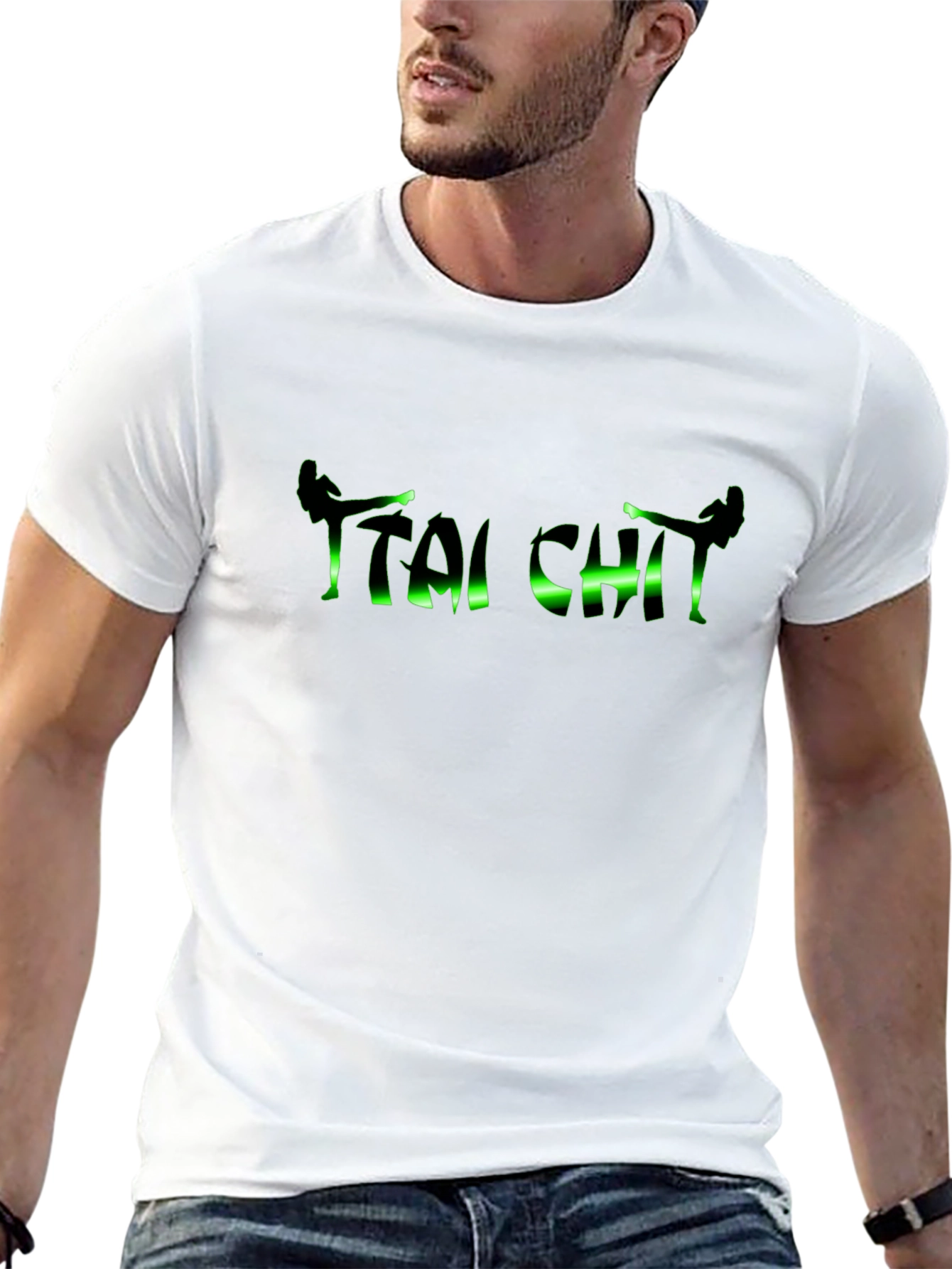 Tai Chi Green Design T-Shirt