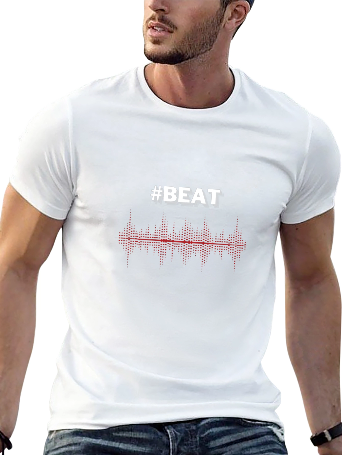 #BEAT Music Graphic T-Shirt - Stylish Design