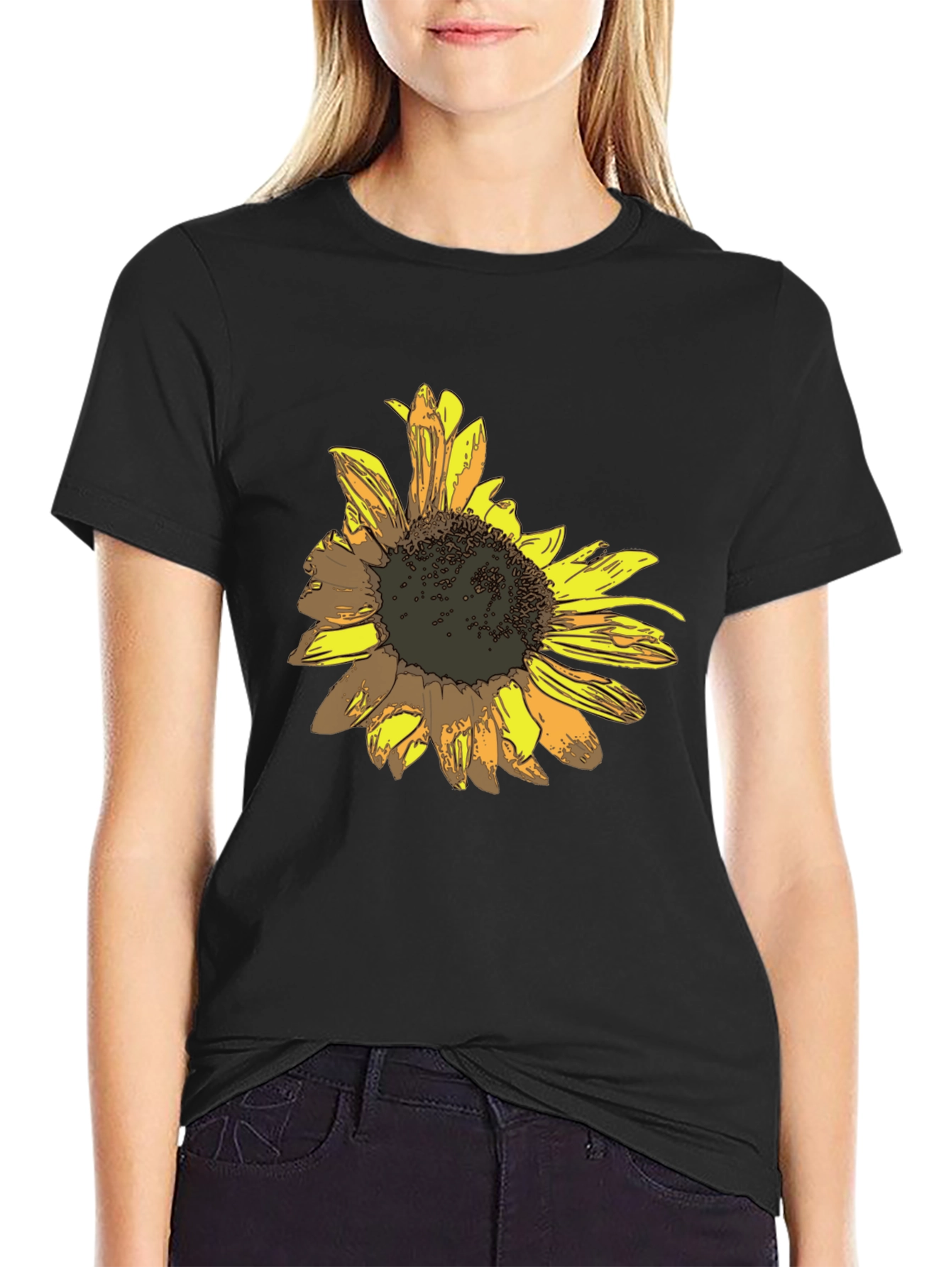 Sunflower Graphic Print T-Shirt