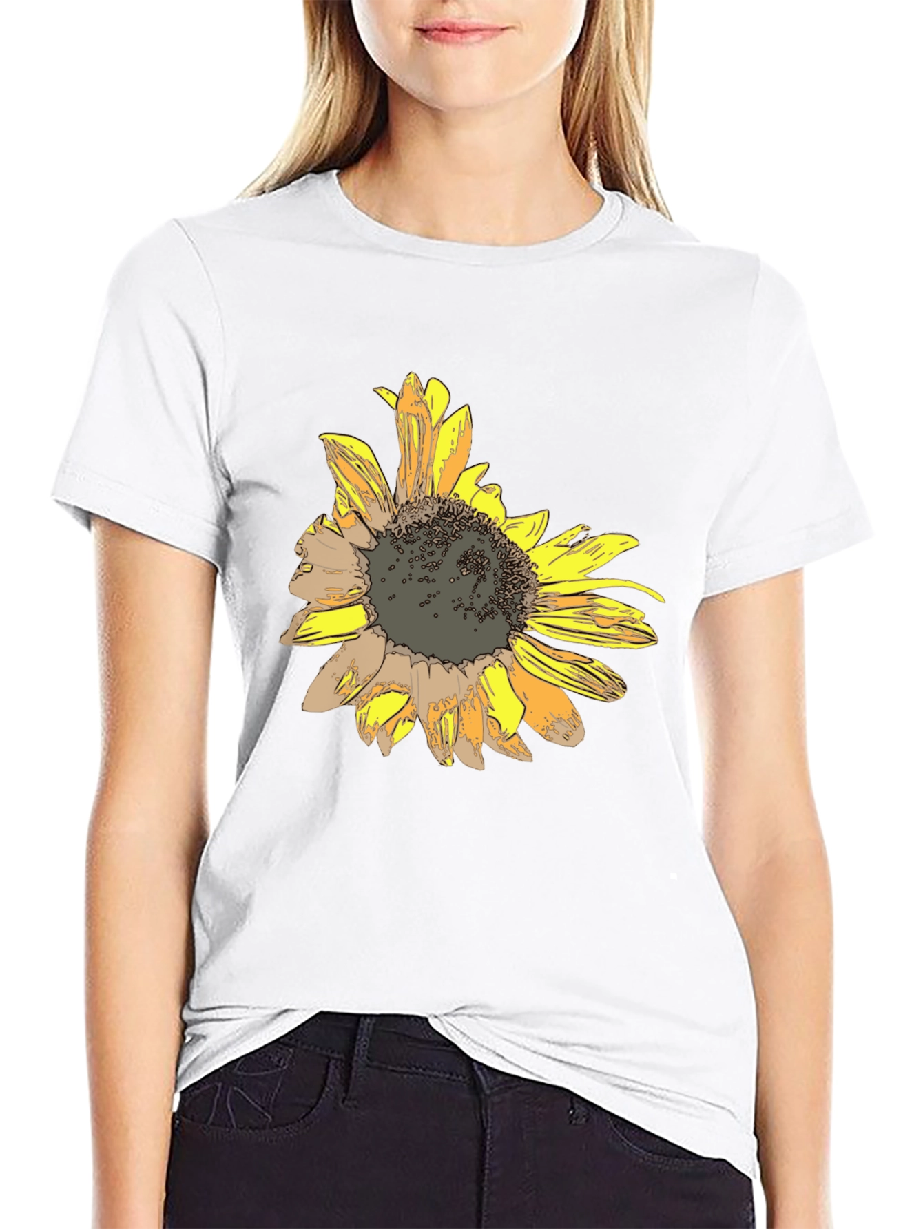 Sunflower Graphic Print T-Shirt