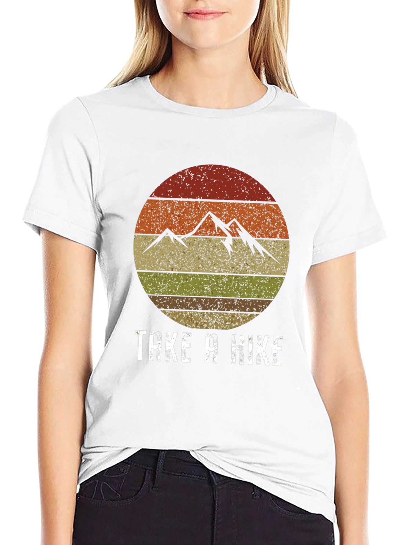 Take a Hike Graphic T-Shirt - Retro Mountain Design