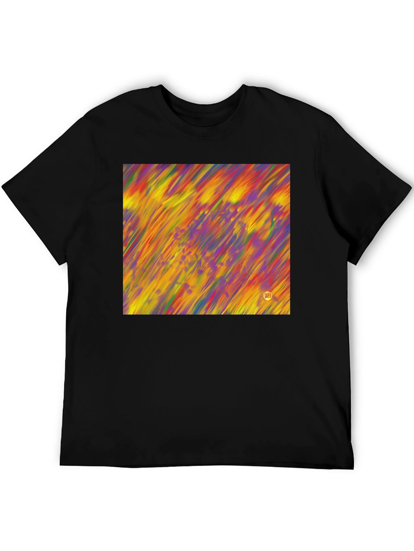 Abstract Art Mens Black T-Shirt