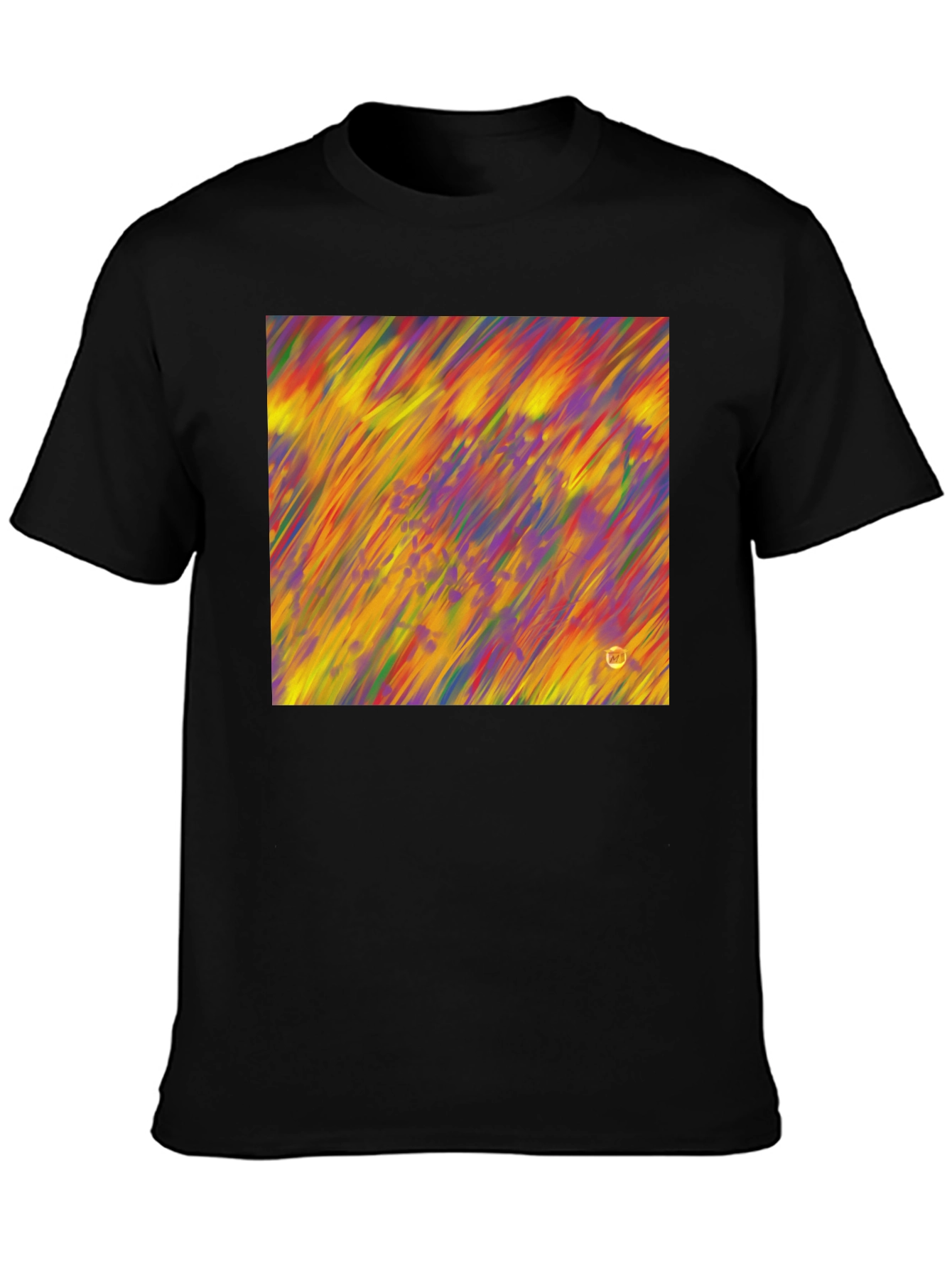 Abstract Art Mens Black T-Shirt