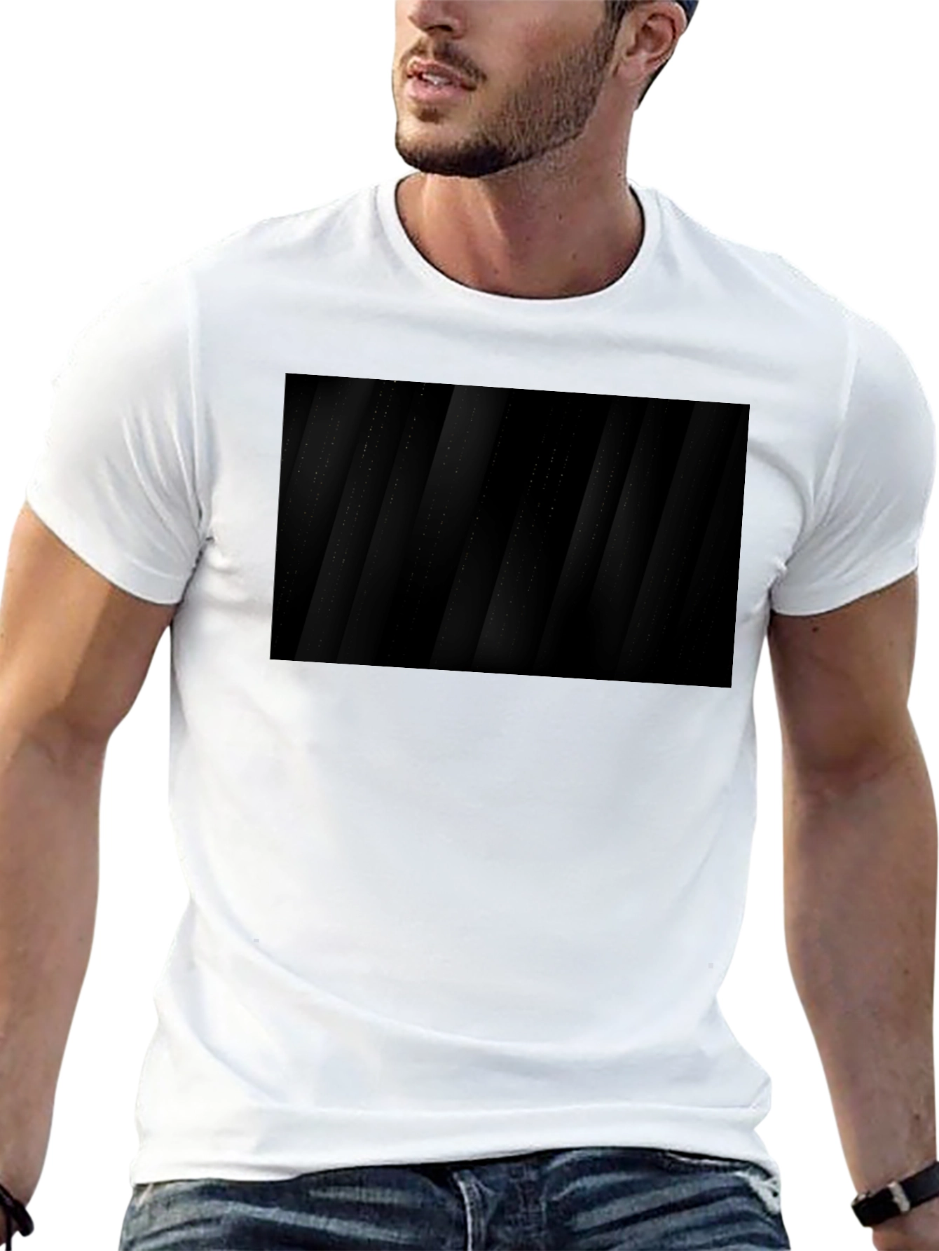 Stylish Black Abstract Pattern Tee