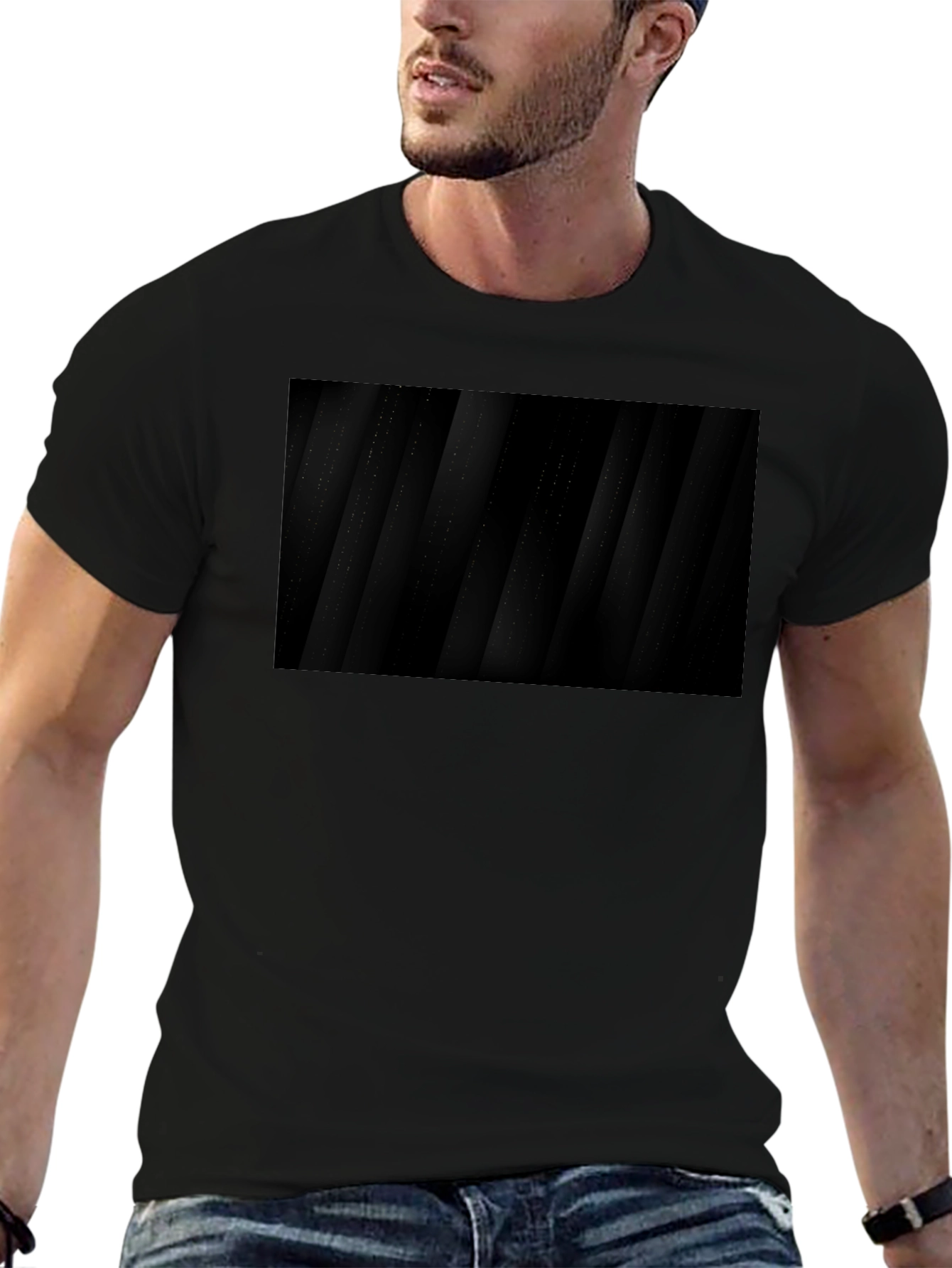 Stylish Black Abstract Pattern Tee