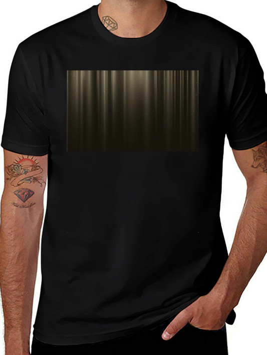 Abstract Golden Light Streak Graphic Tee