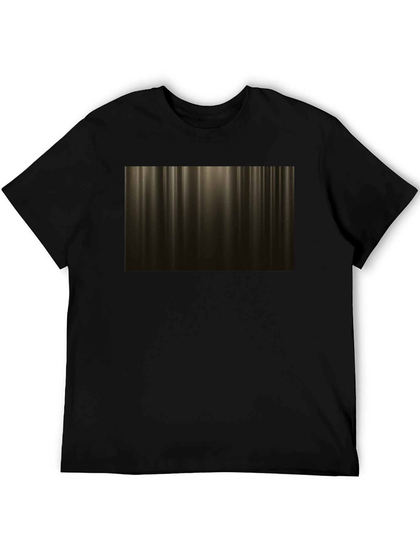 Abstract Golden Light Streak Graphic Tee