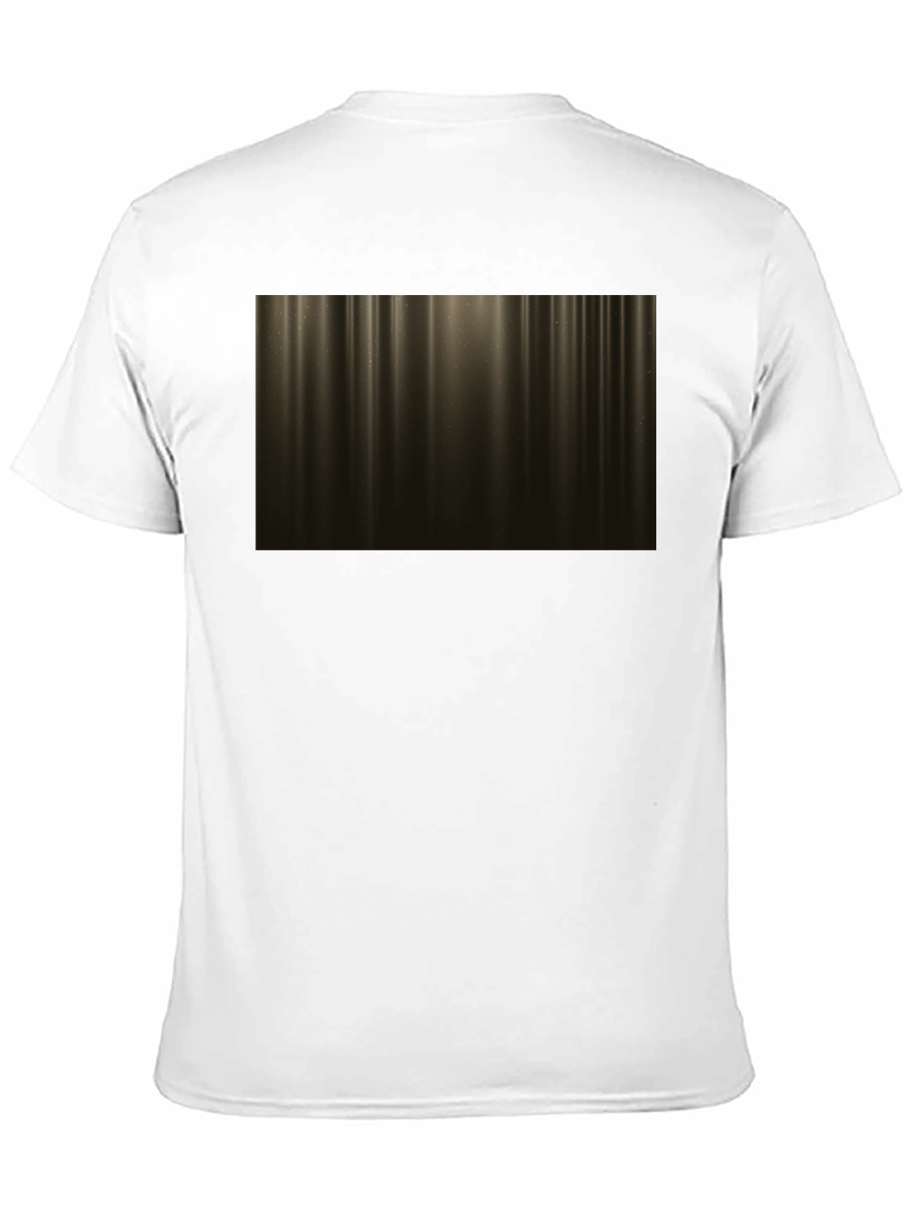 Abstract Golden Light Streak Graphic Tee