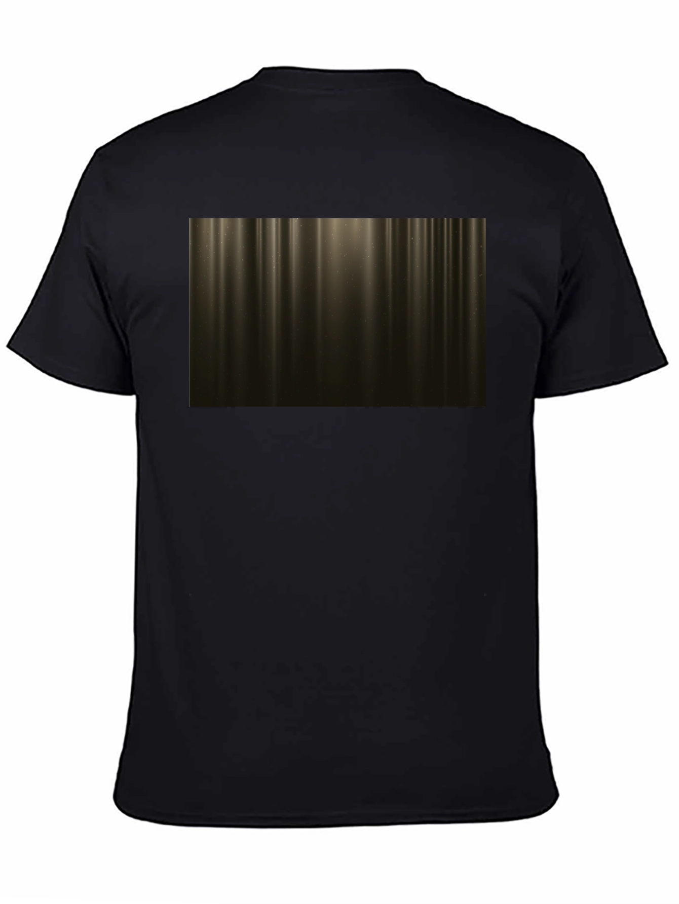 Abstract Golden Light Streak Graphic Tee