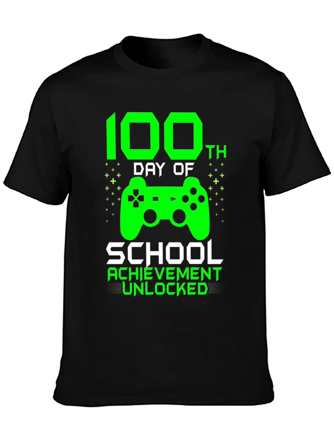 100th Day of School Achievement Unlocked Gamer T-Shirt