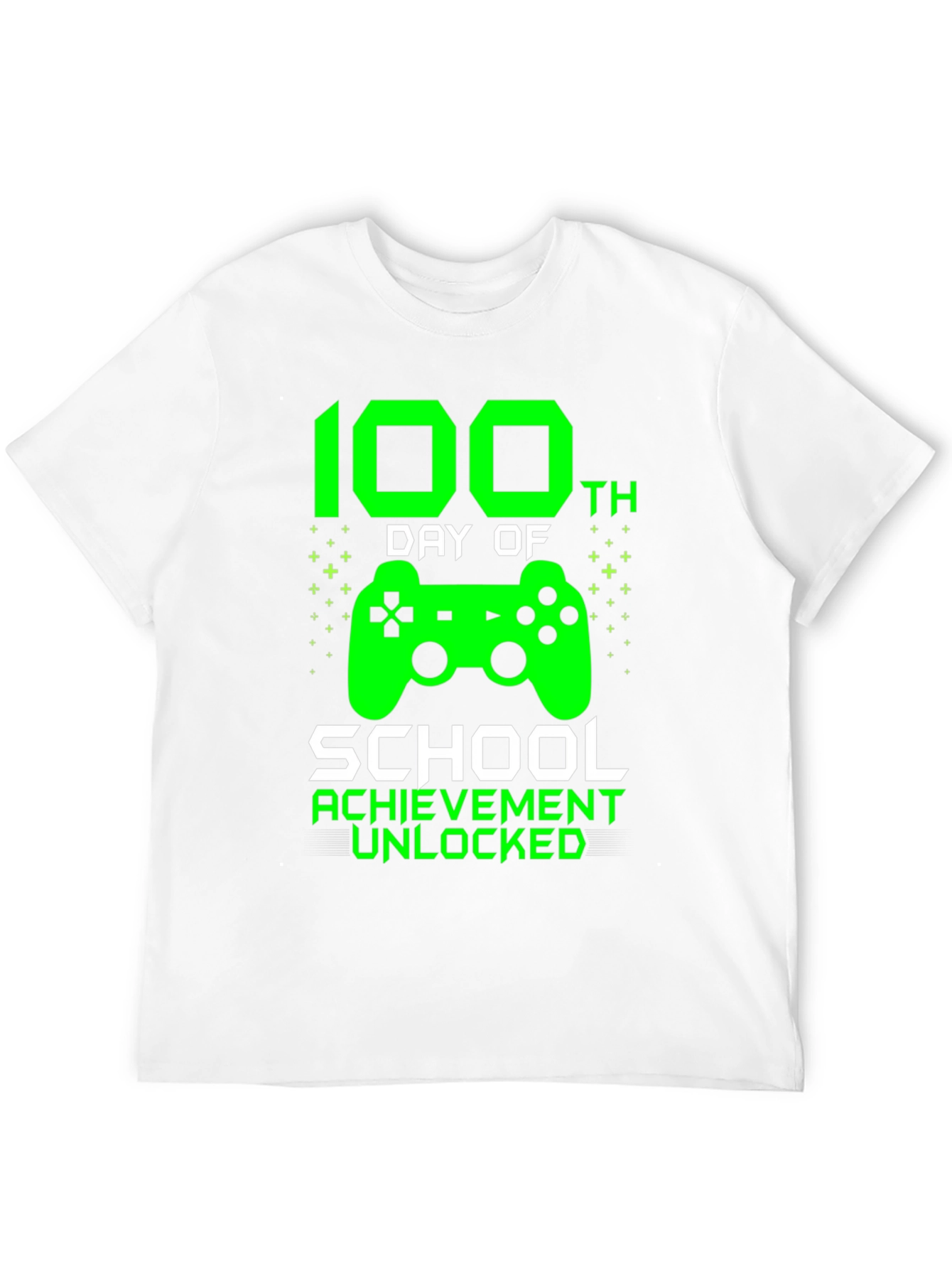 100th Day of School Achievement Unlocked Gamer T-Shirt