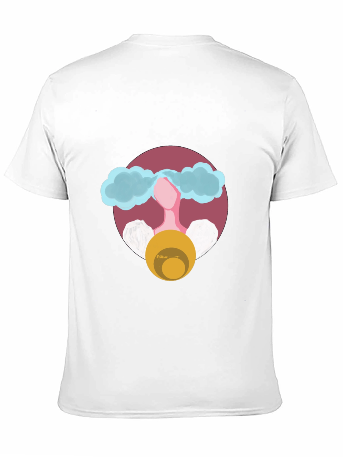 Abstract Cloud Head Graphic Tee - Stylish Unisex T-Shirt