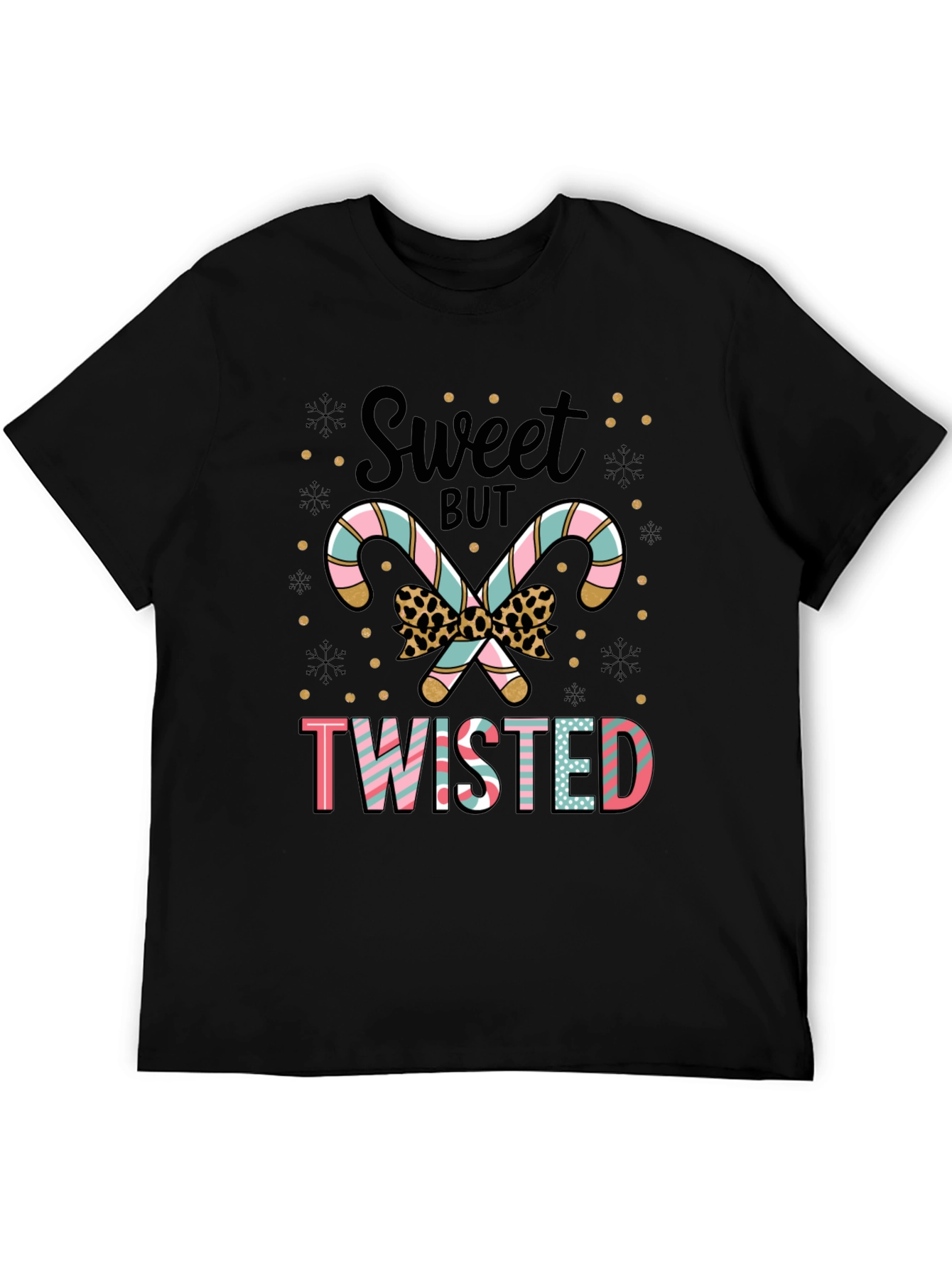 Sweet But Twisted Candy Cane Graphic Tee