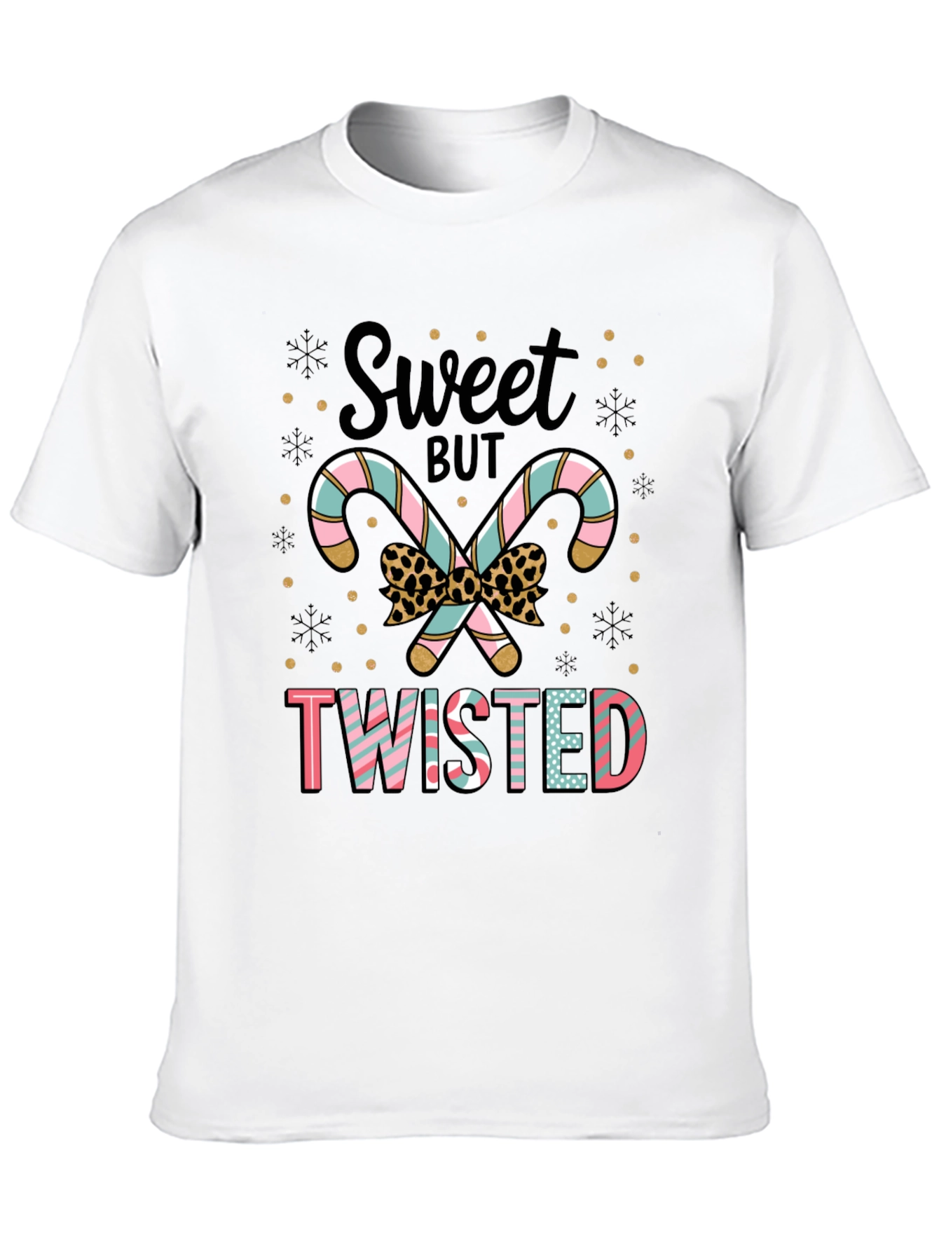 Sweet But Twisted Candy Cane Graphic Tee