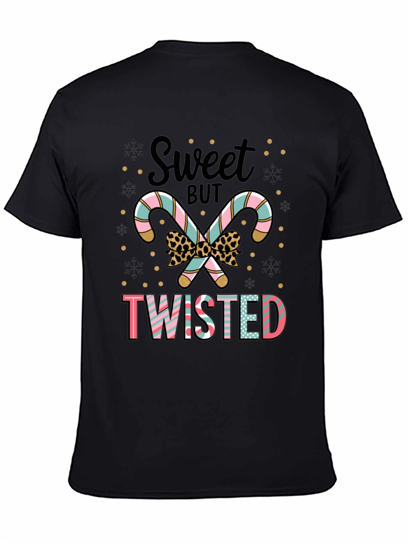 Sweet But Twisted Candy Cane Graphic Tee