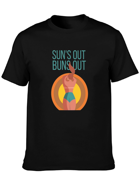 Suns Out Buns Out Graphic Tee - Summer Fun T-Shirt