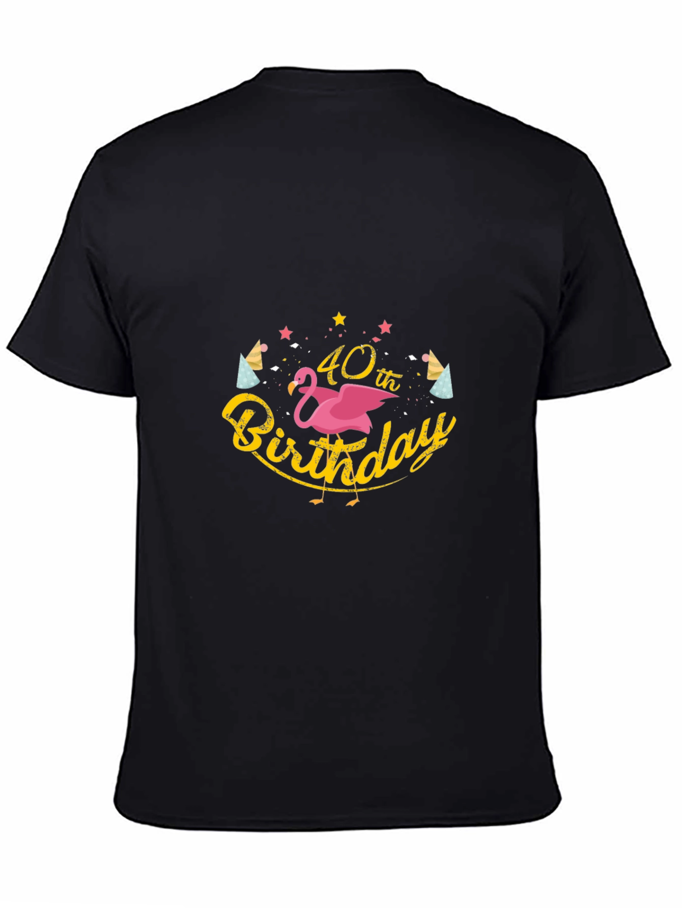 40th Birthday Flamingo Graphic T-Shirt
