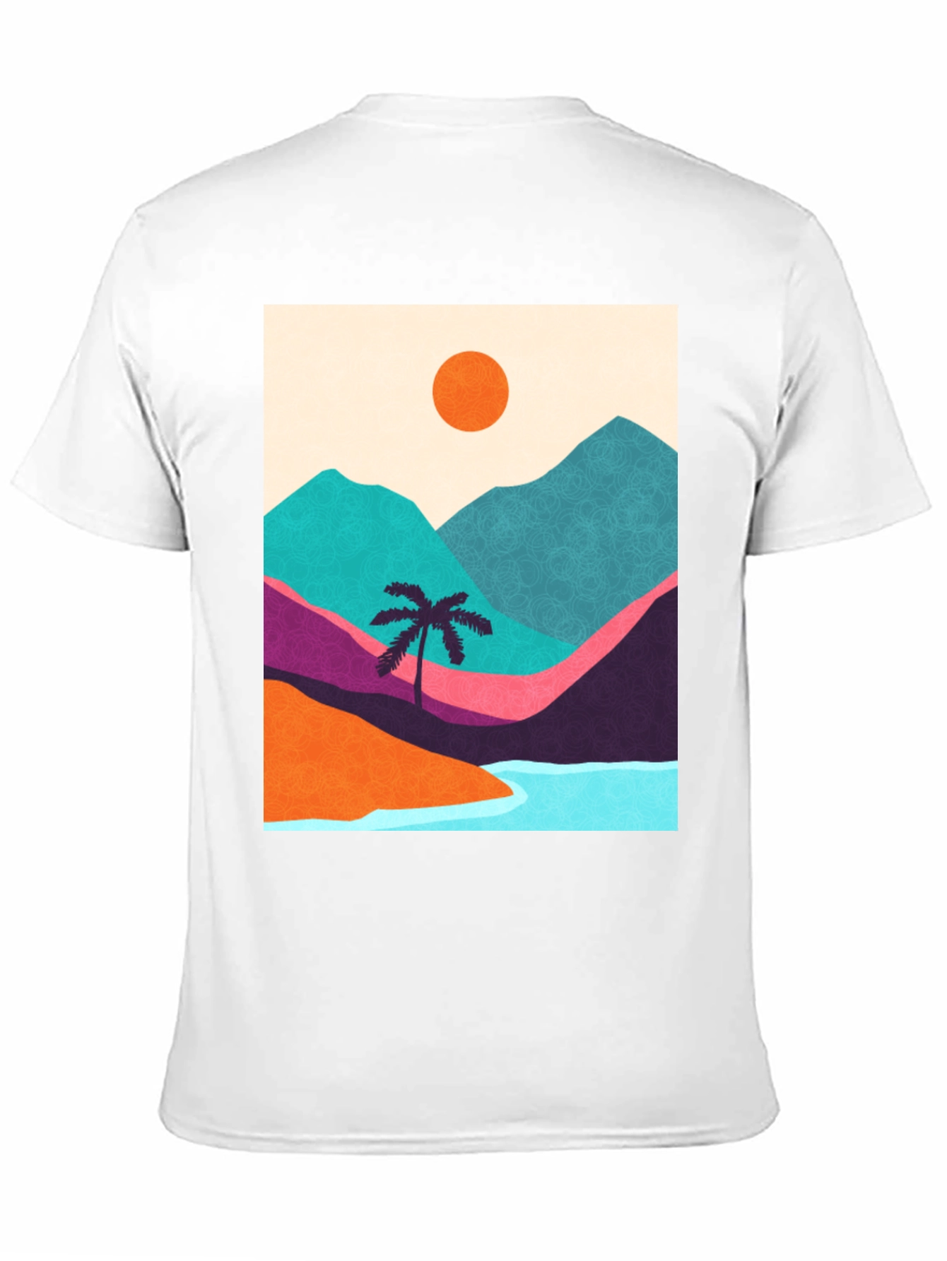 Abstract Landscape Graphic T-Shirt