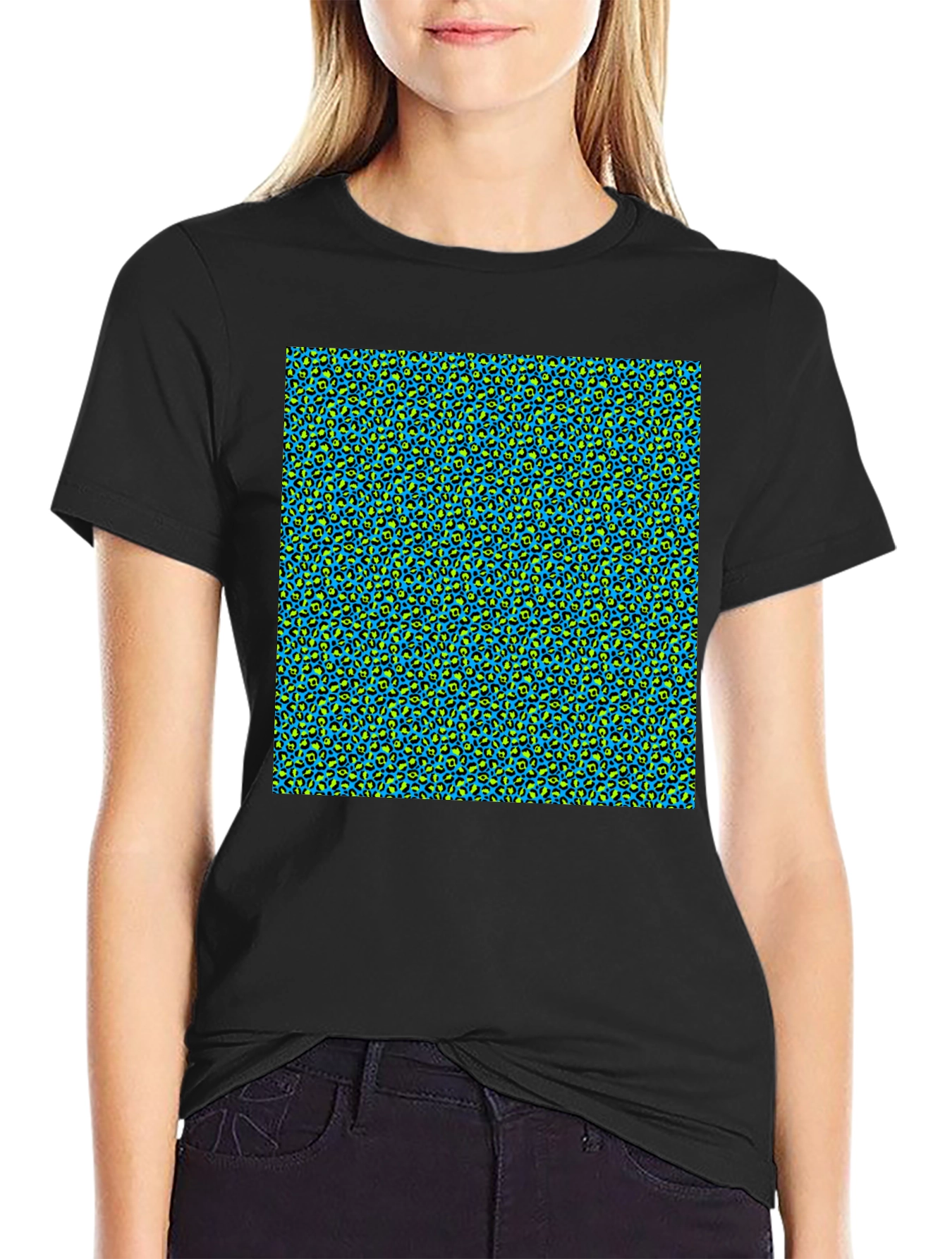 Abstract Pattern Crew Neck T-Shirt