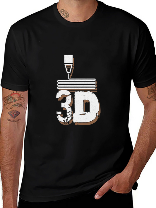3D Printing Black T-Shirt