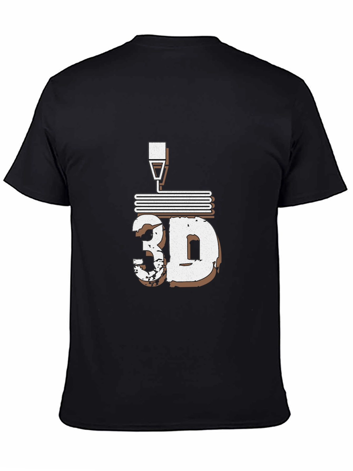 3D Printing Black T-Shirt
