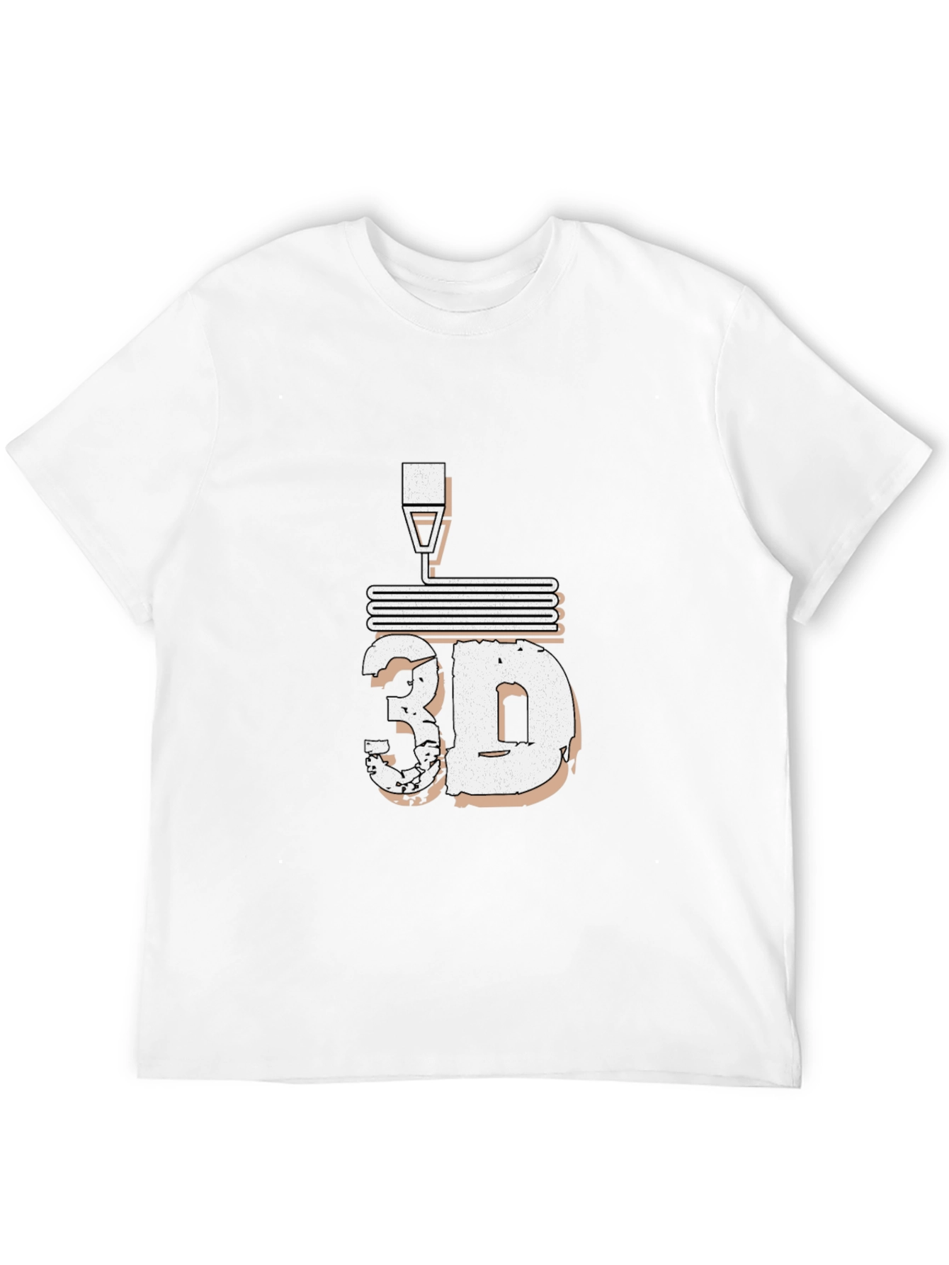 3D Printing Black T-Shirt