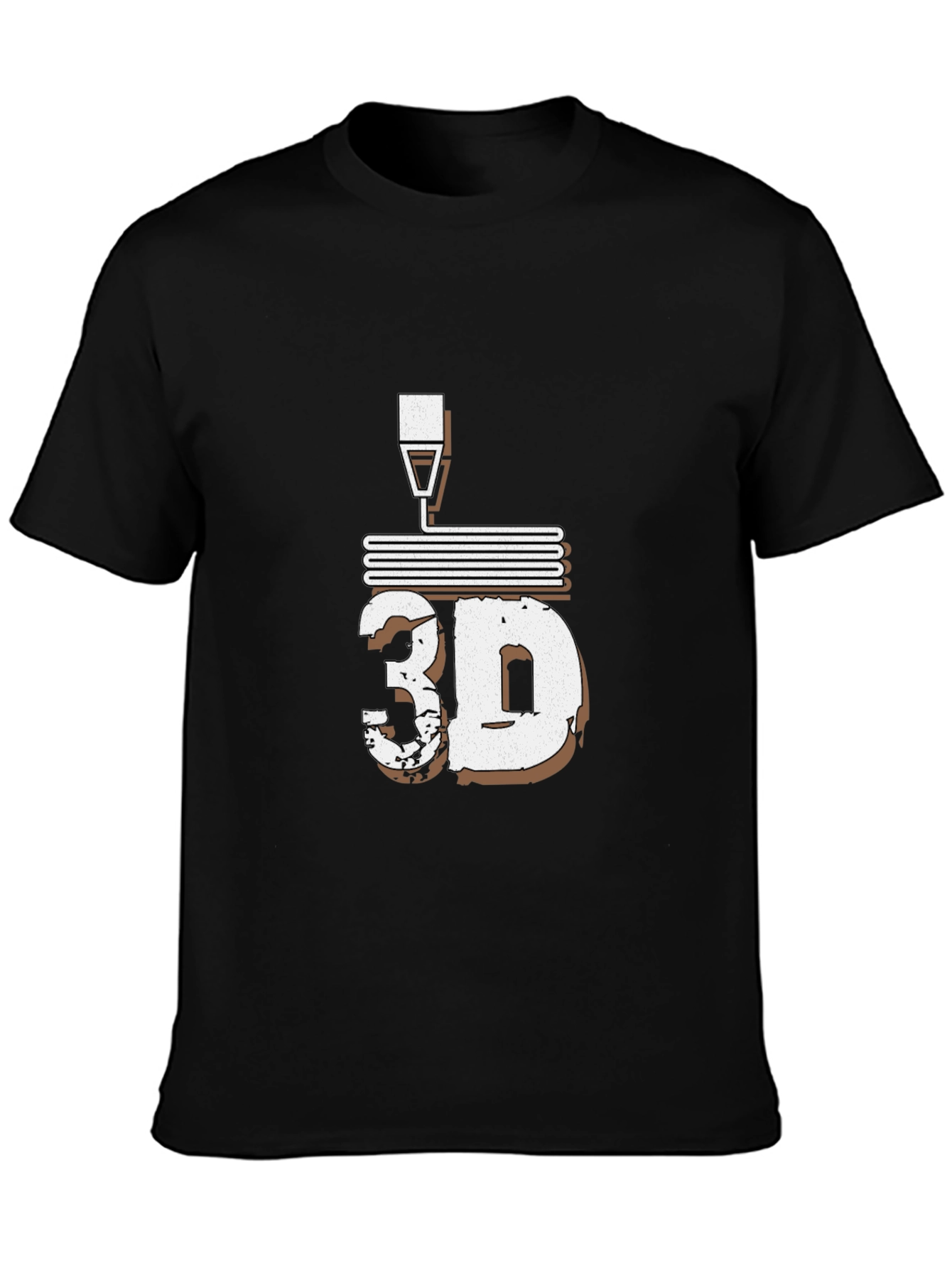 3D Printing Black T-Shirt